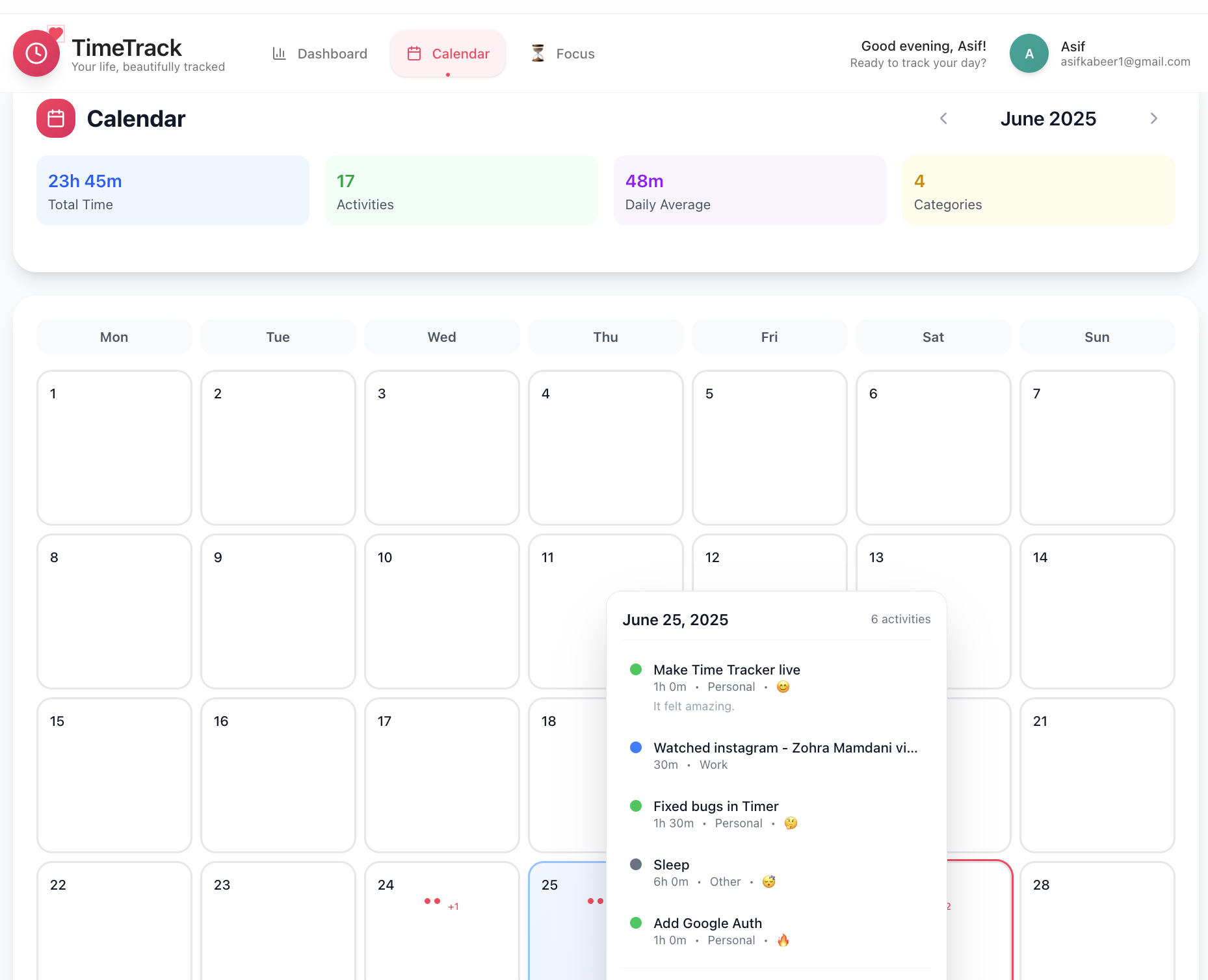 Time Tracker - Wisdemic screenshot 2