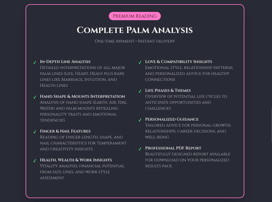 Palmalyze screenshot 3