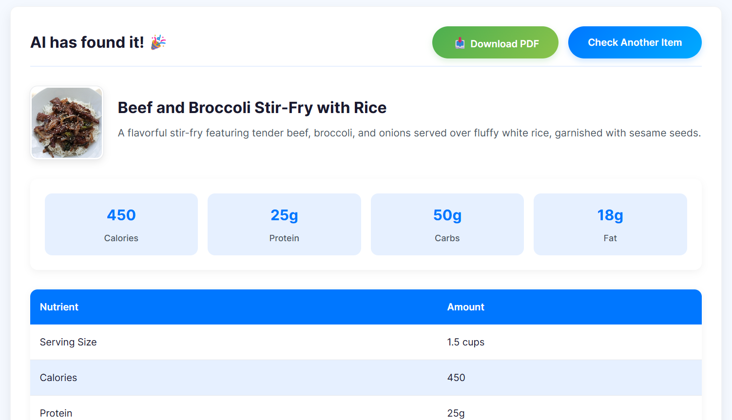 WhatTheFood screenshot 1