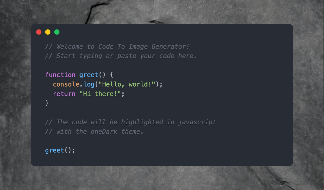 Code To Image Generator screenshot 3