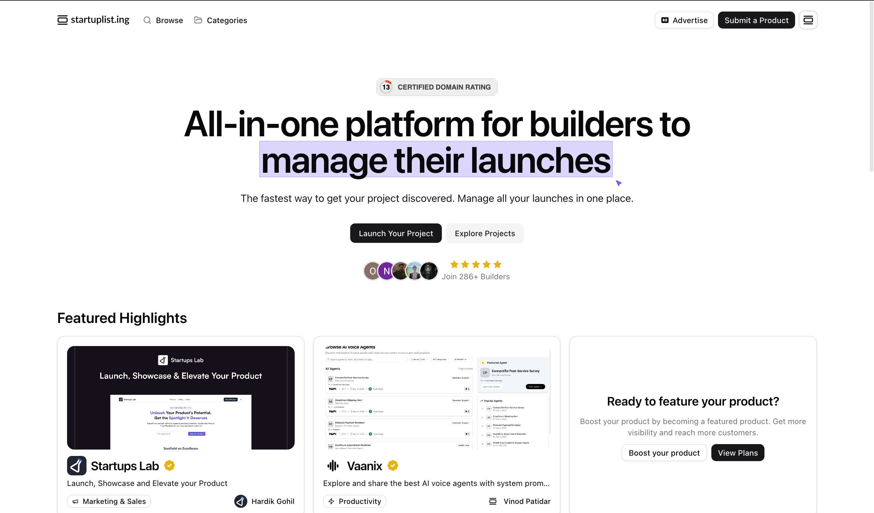Startup Listing screenshot 1