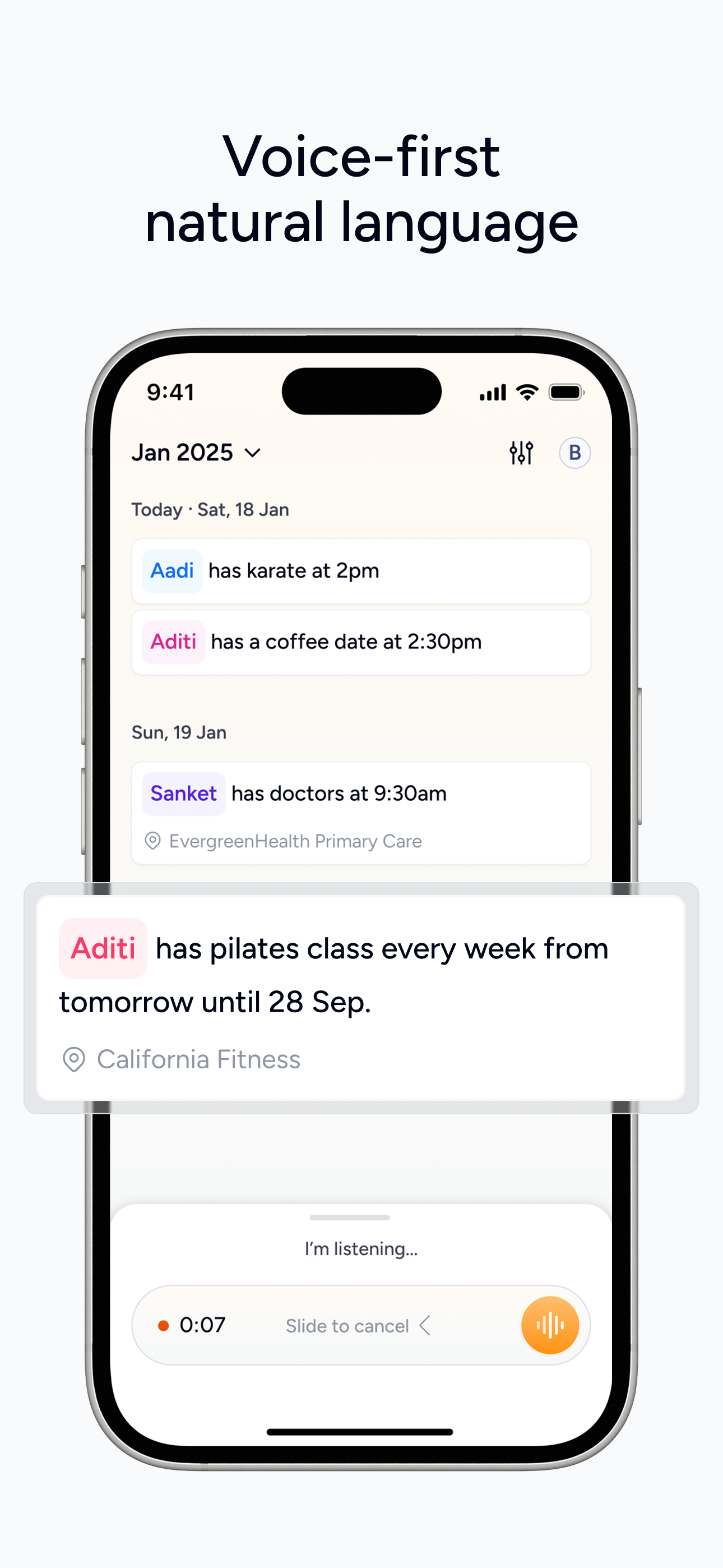 KIN - Family Calendar & Planner screenshot 1