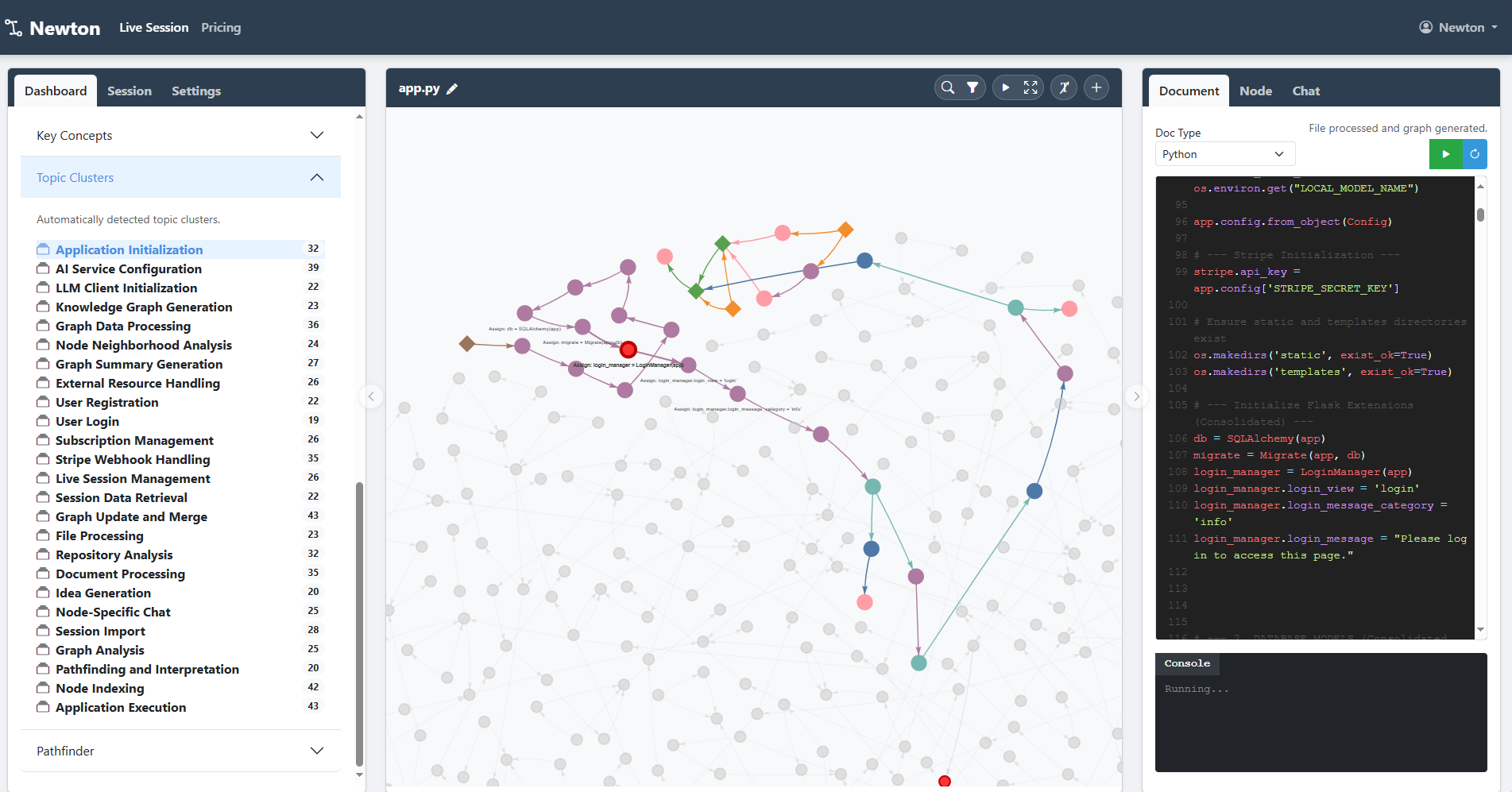 Newton Knowledge Graph screenshot 3