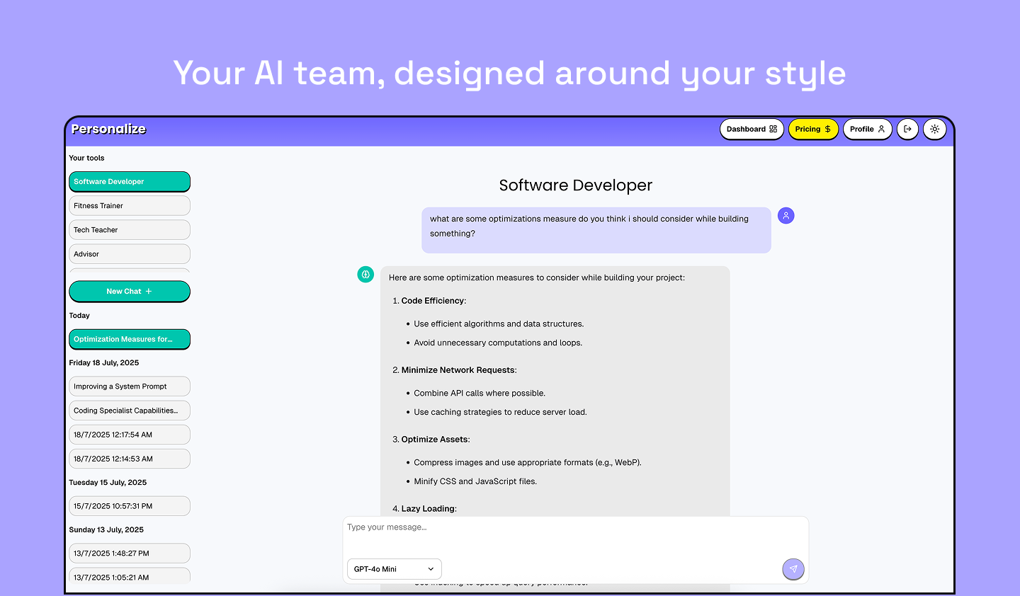 Personalize screenshot 1