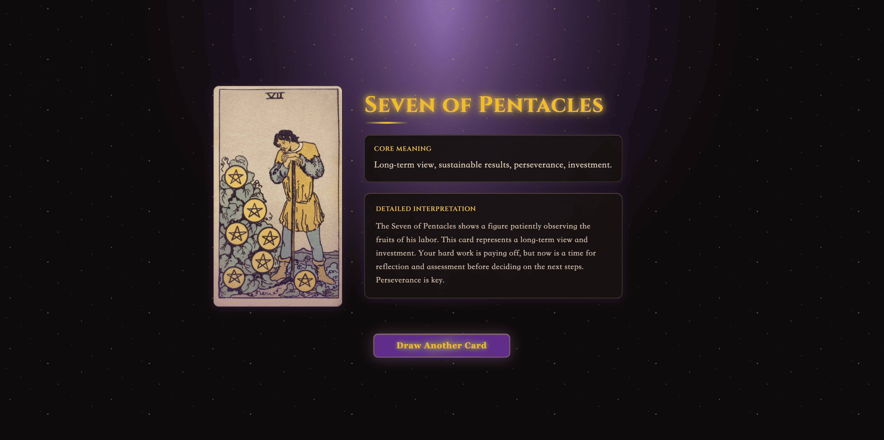 Random Tarot Card screenshot 2