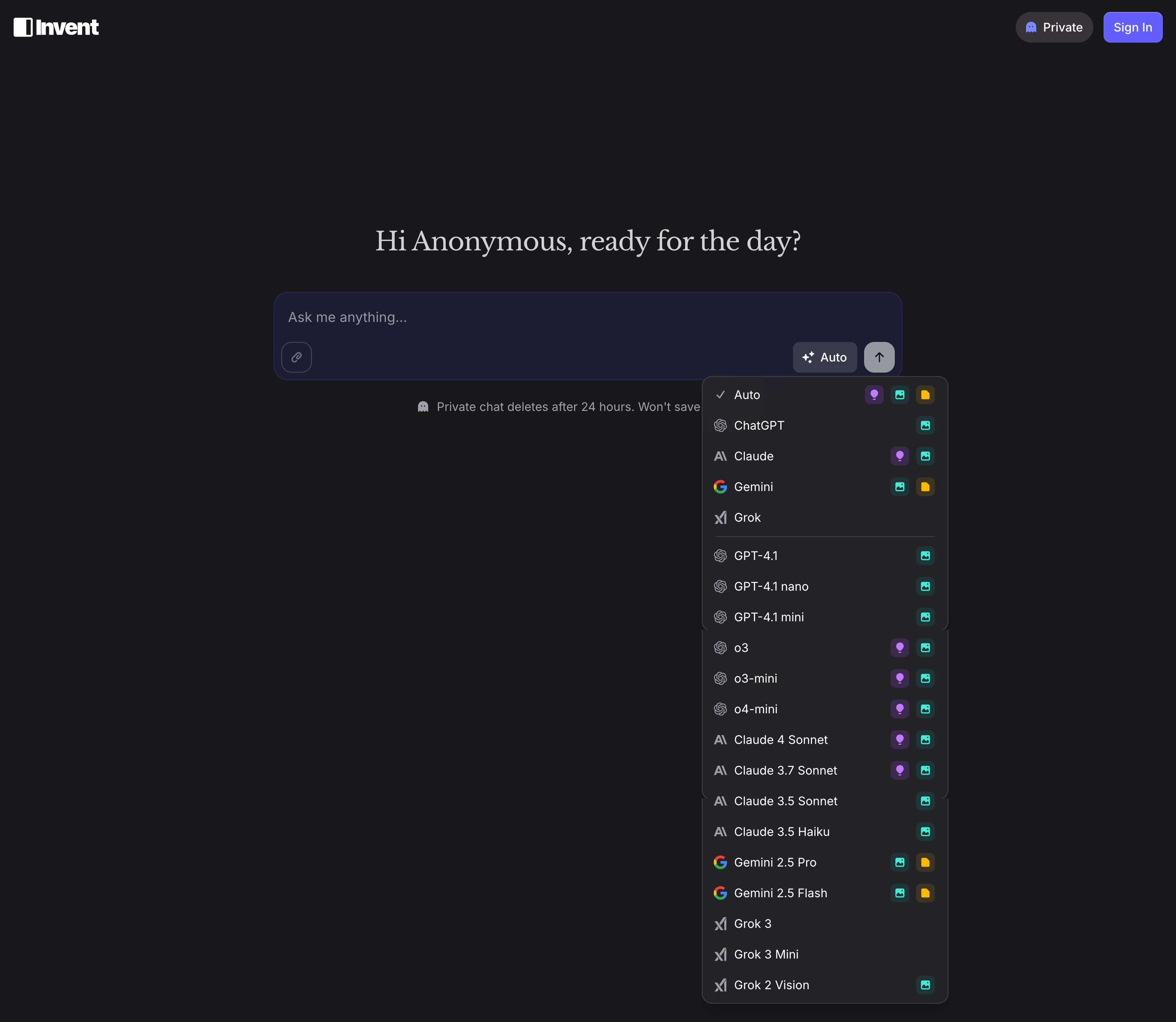 Invent screenshot 1