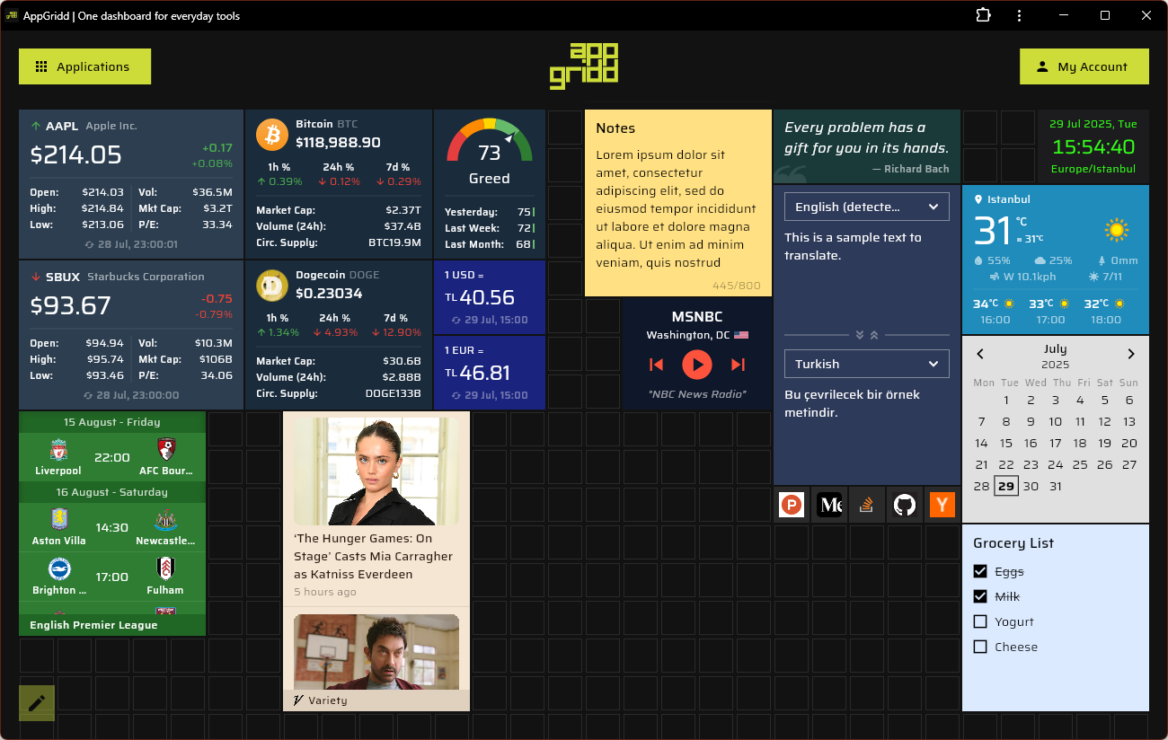 AppGridd screenshot 1