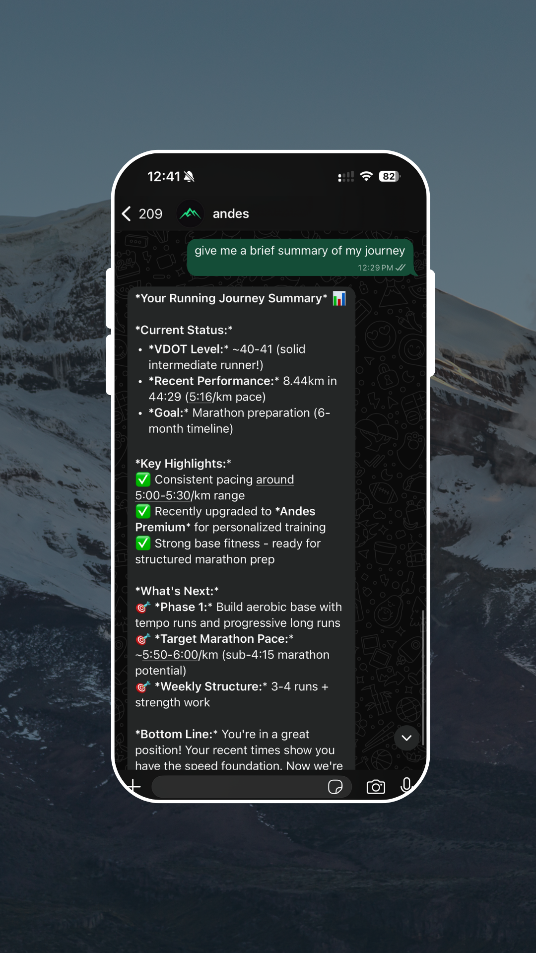 Andes Coach AI screenshot 2