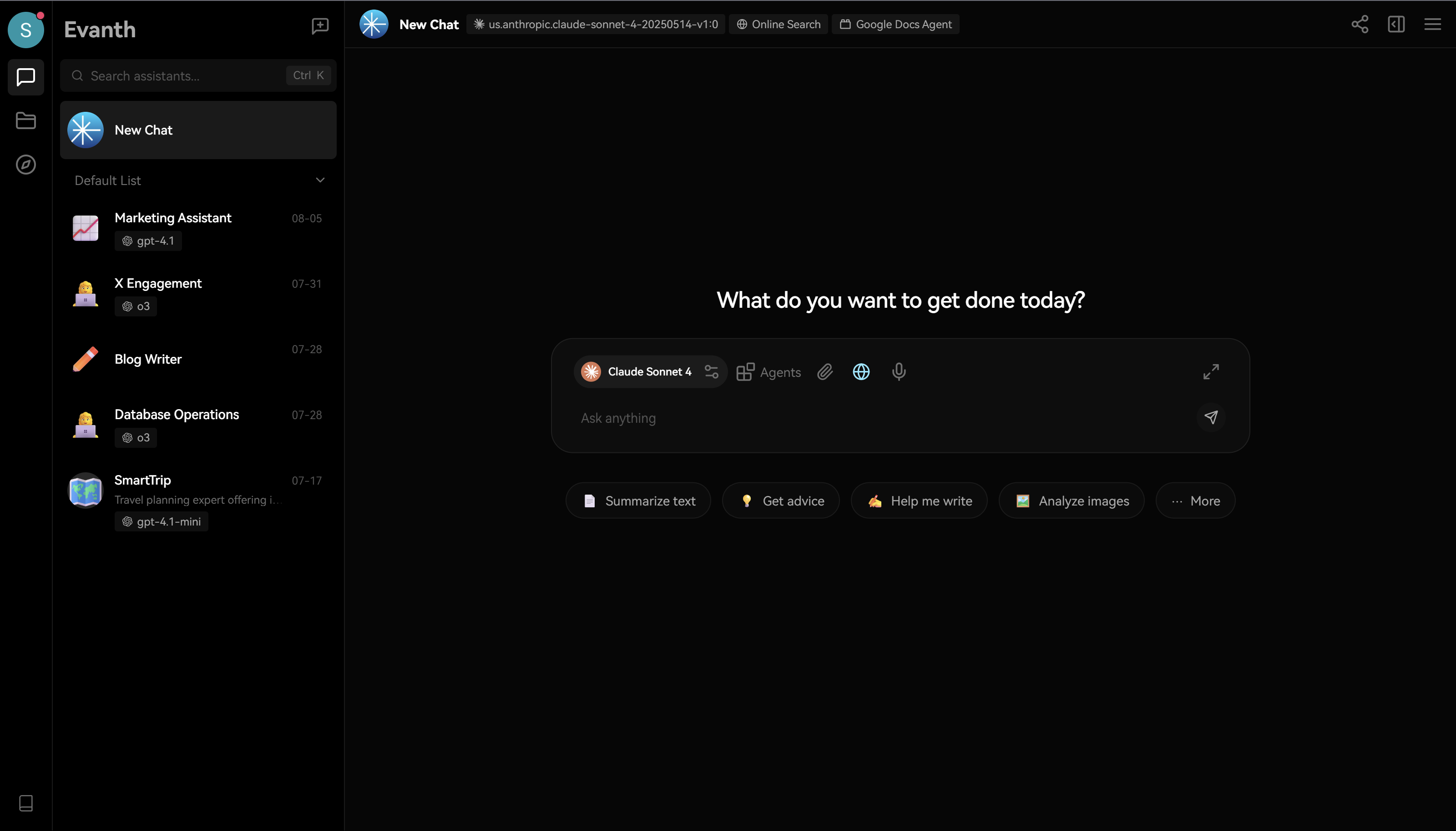 Evanth screenshot 1