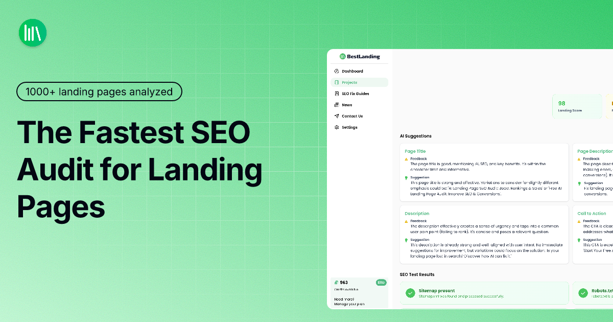 BestLanding screenshot 1