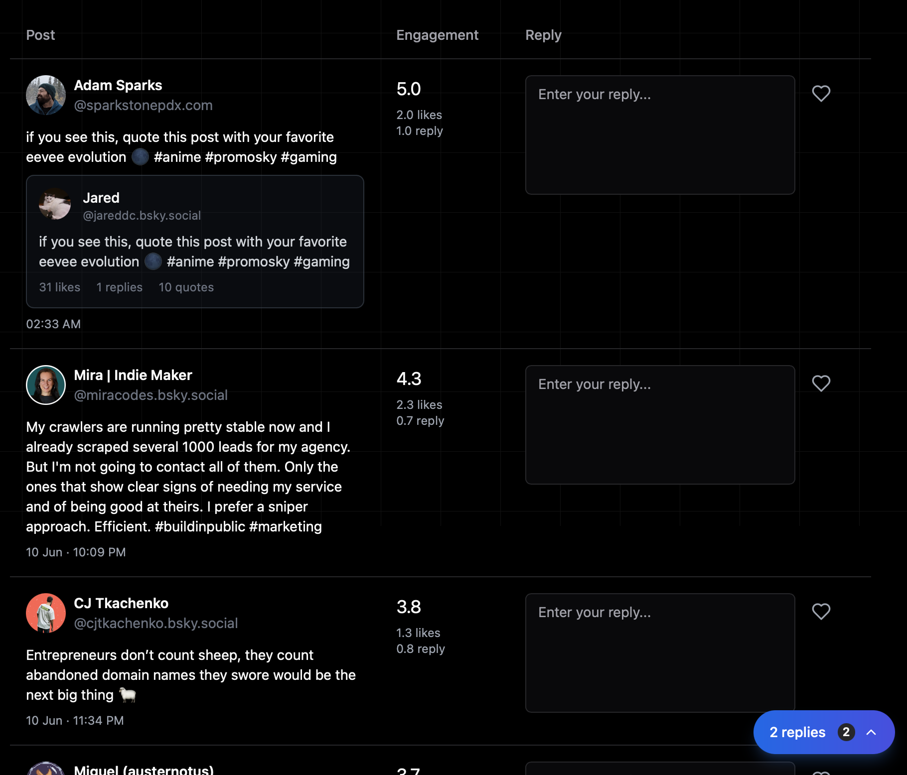 TheBlue.social screenshot 2