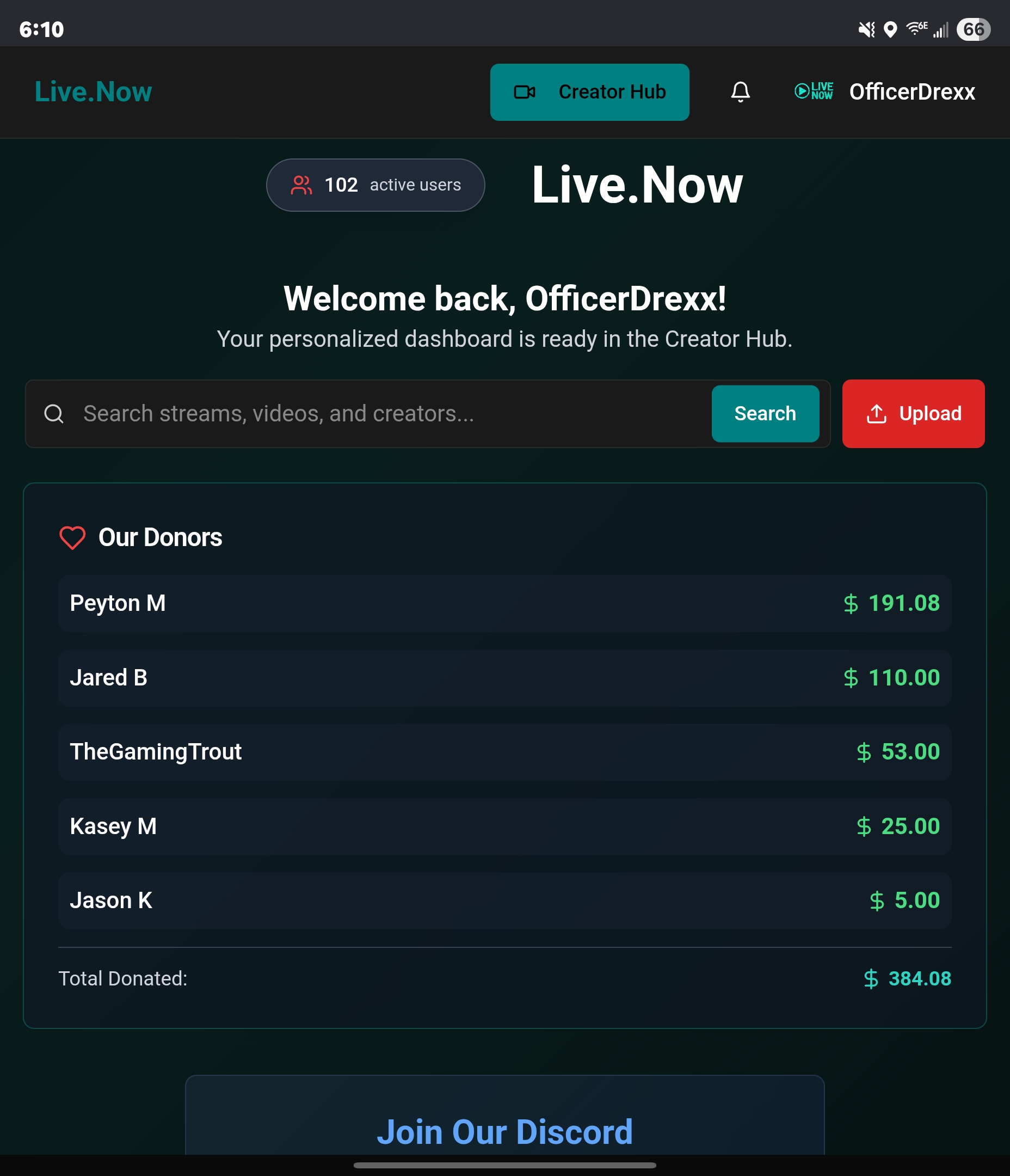 Live-now screenshot 2