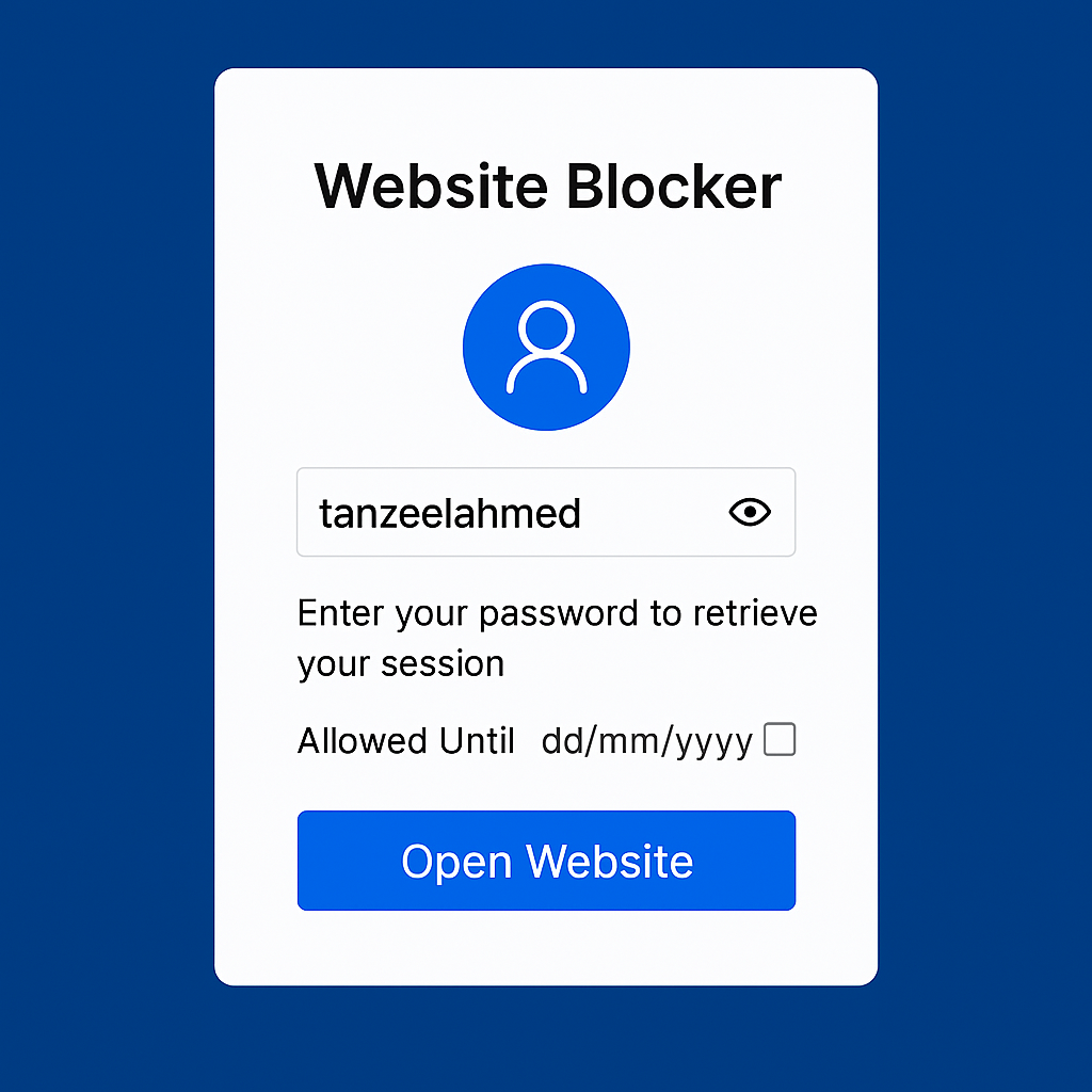 Website-Blocker screenshot 3