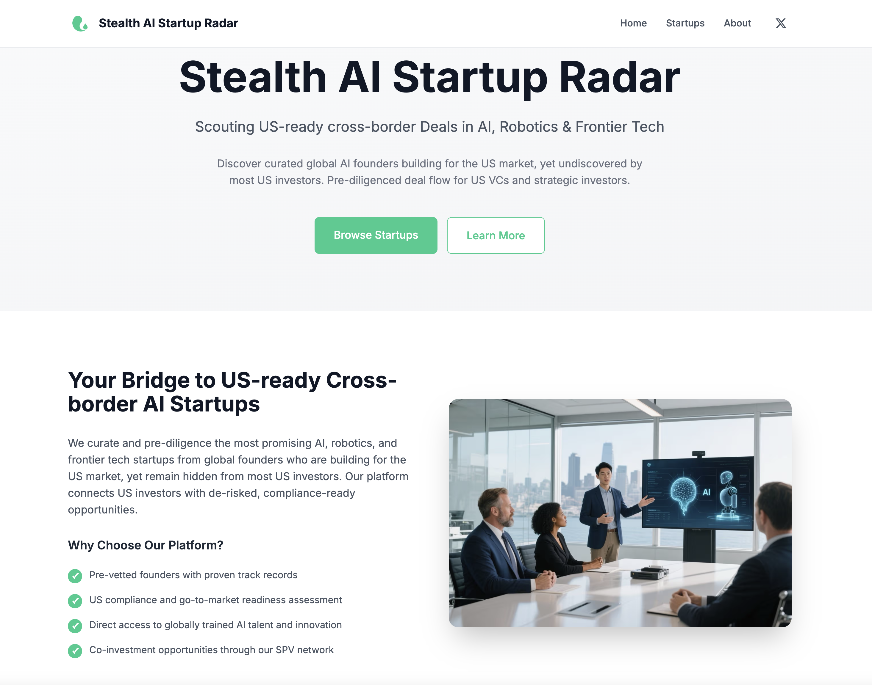 Stealth AI Startup Radar screenshot 1