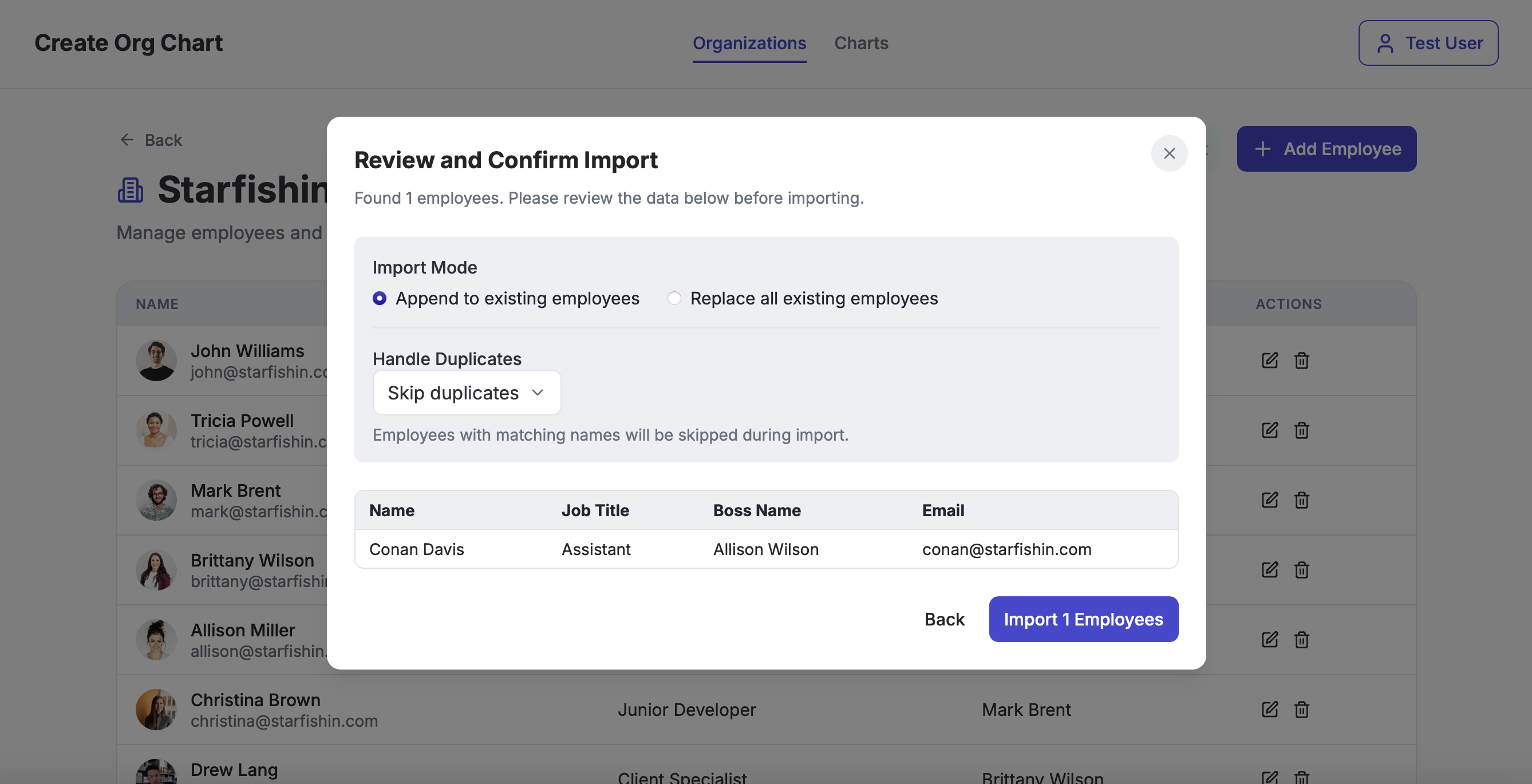 Create Org Chart screenshot 3