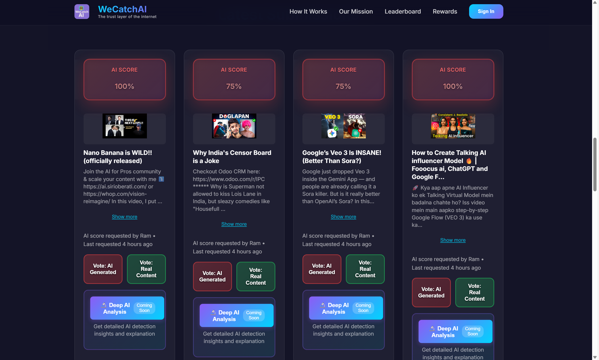 WeCatchAI screenshot 2