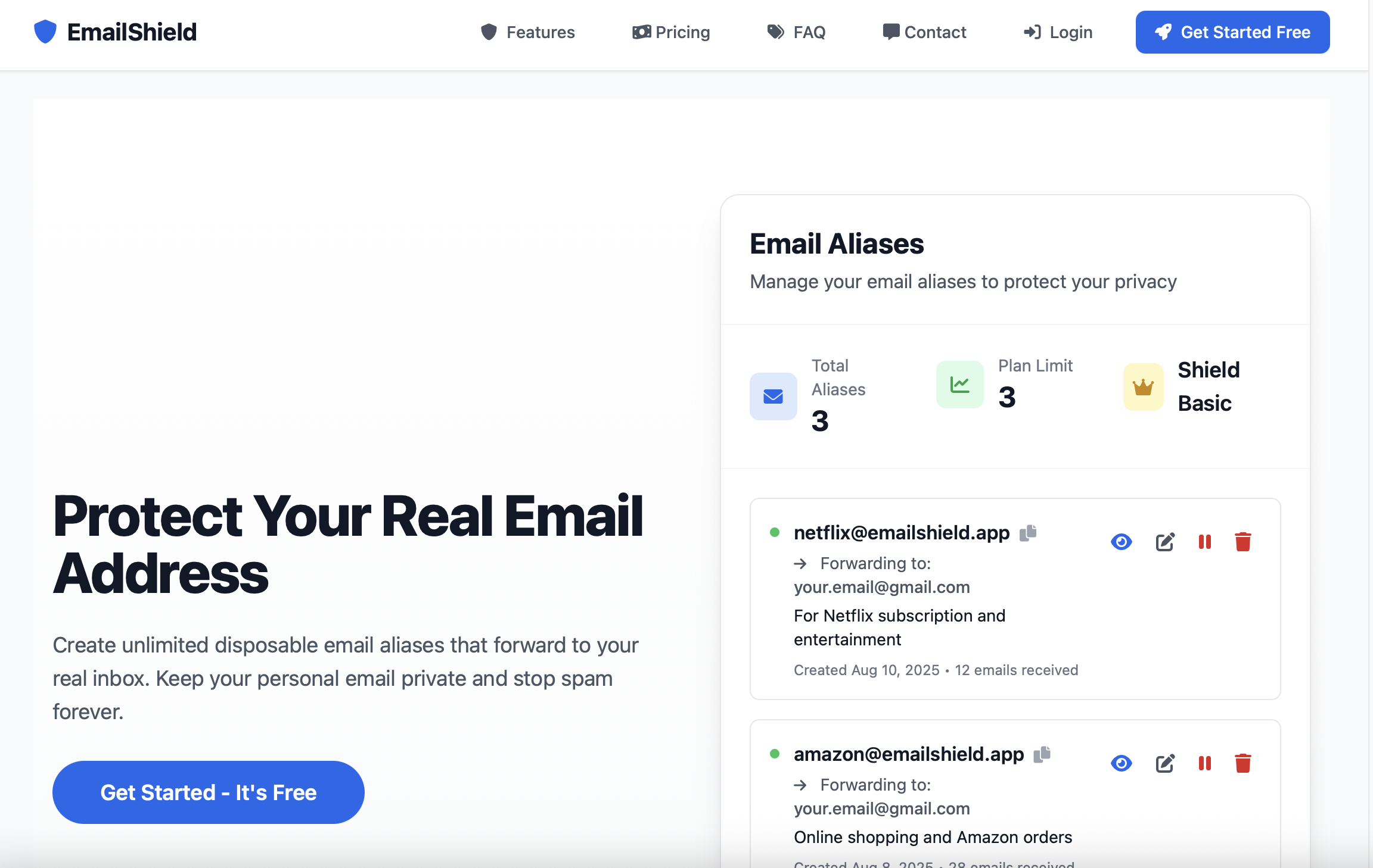 Emailshield screenshot 1