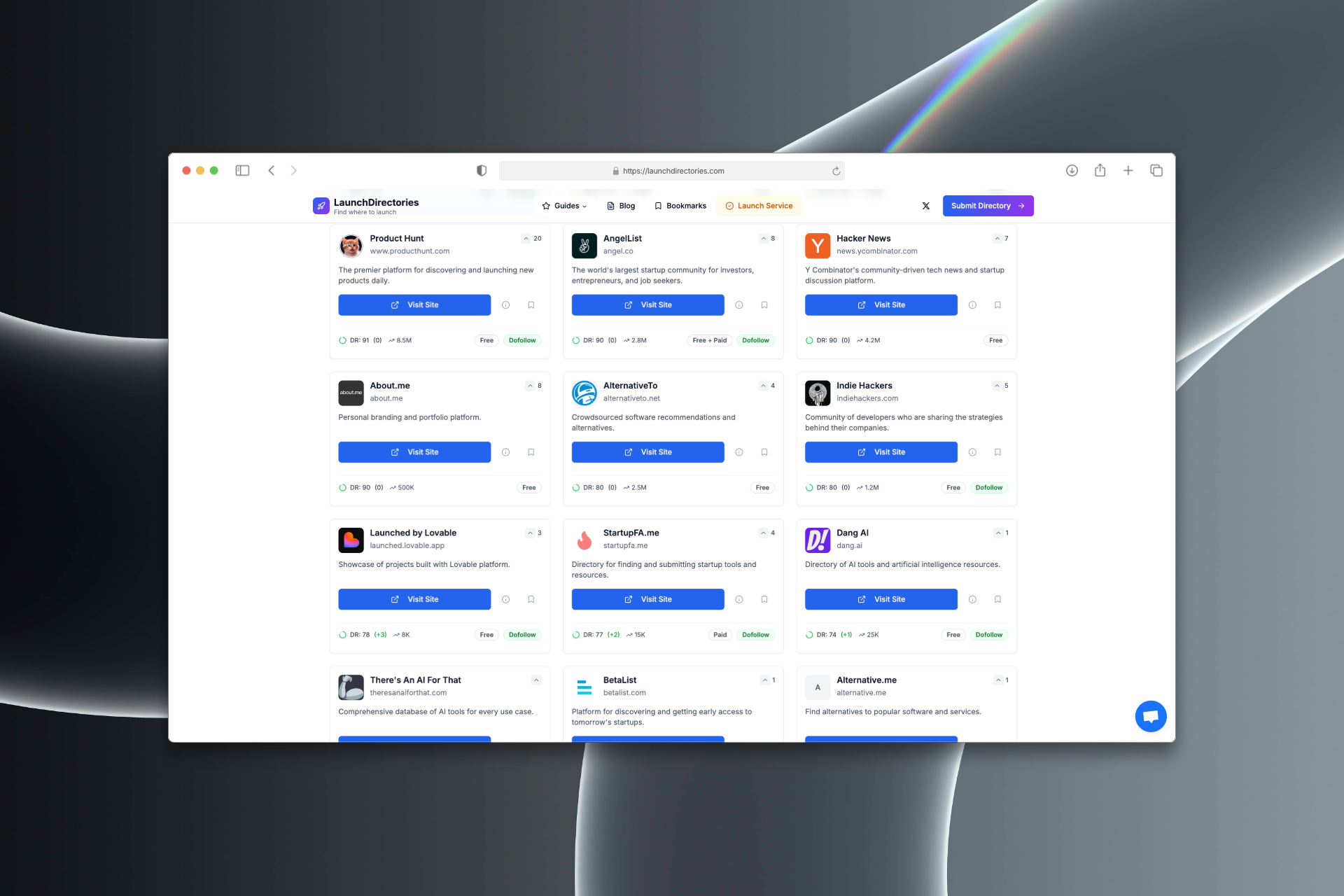 LaunchDirectories screenshot 2