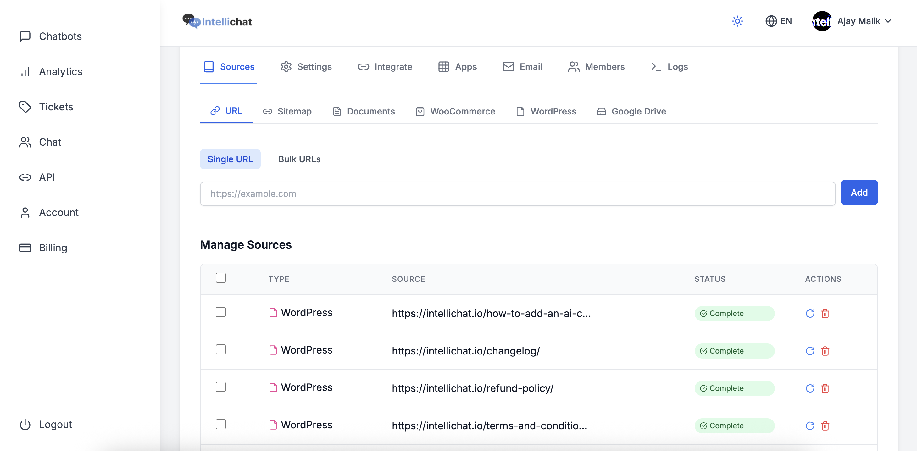 Intellichat screenshot 2