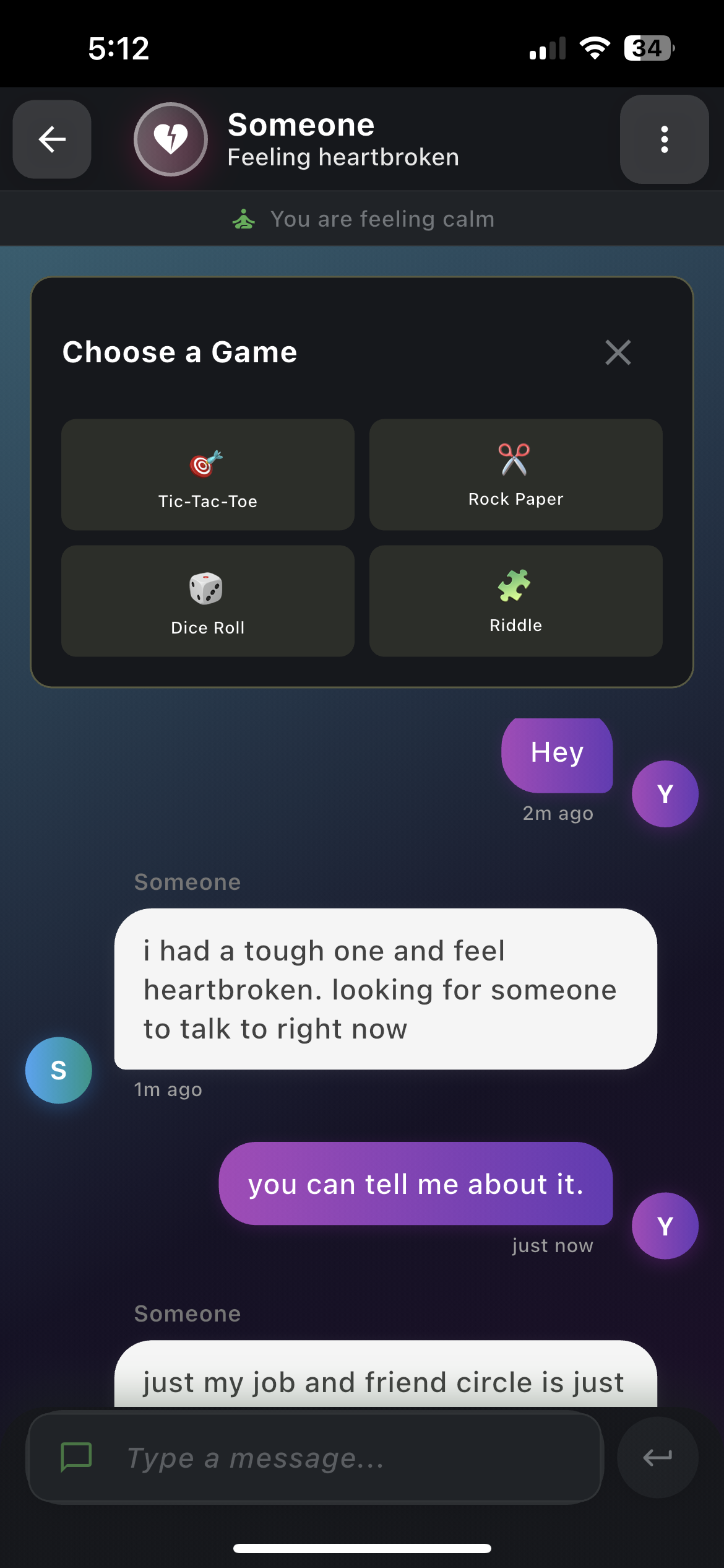 Moodie - 1:1 Anonymous Chat by Mood screenshot 2