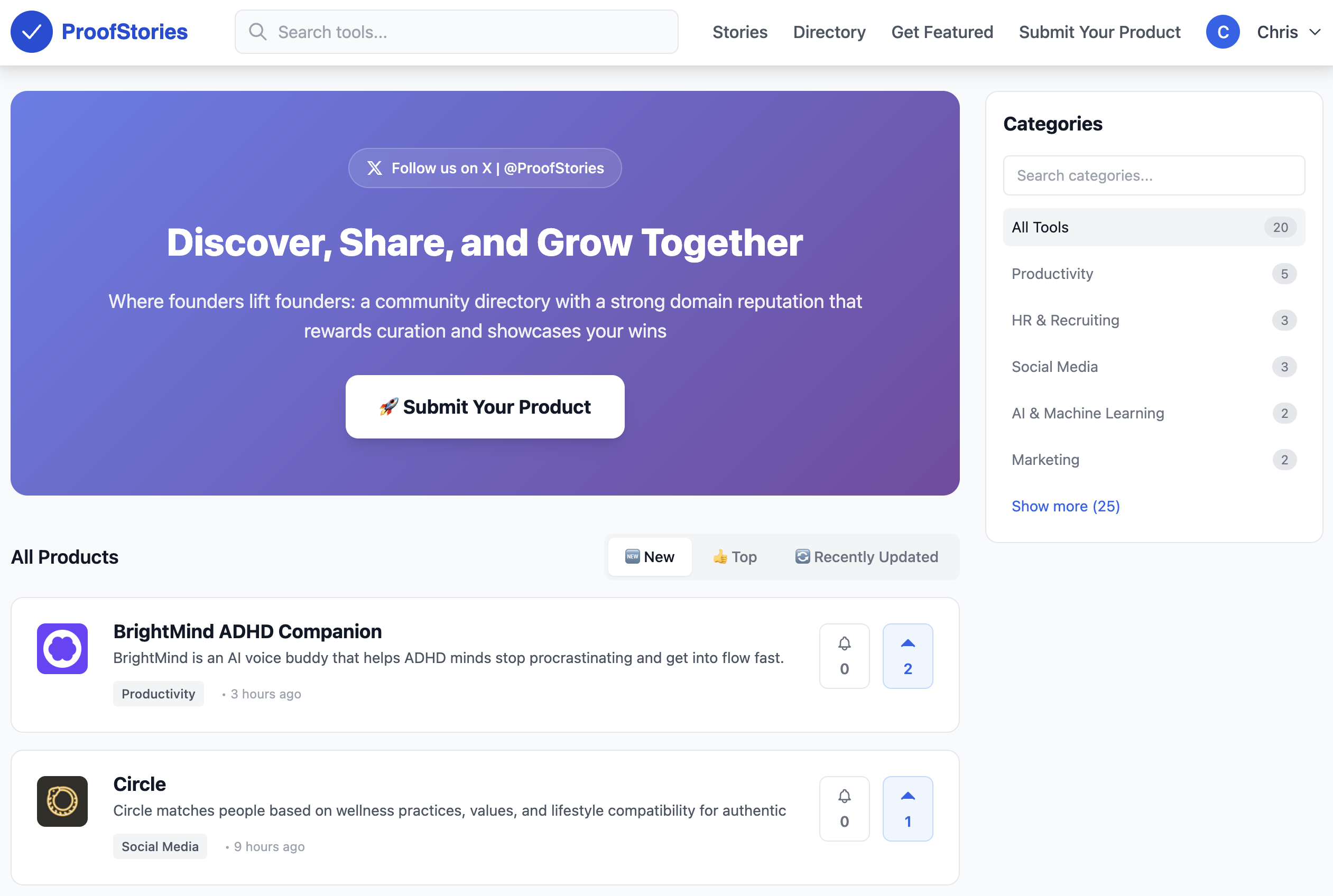 ProofStories screenshot 2