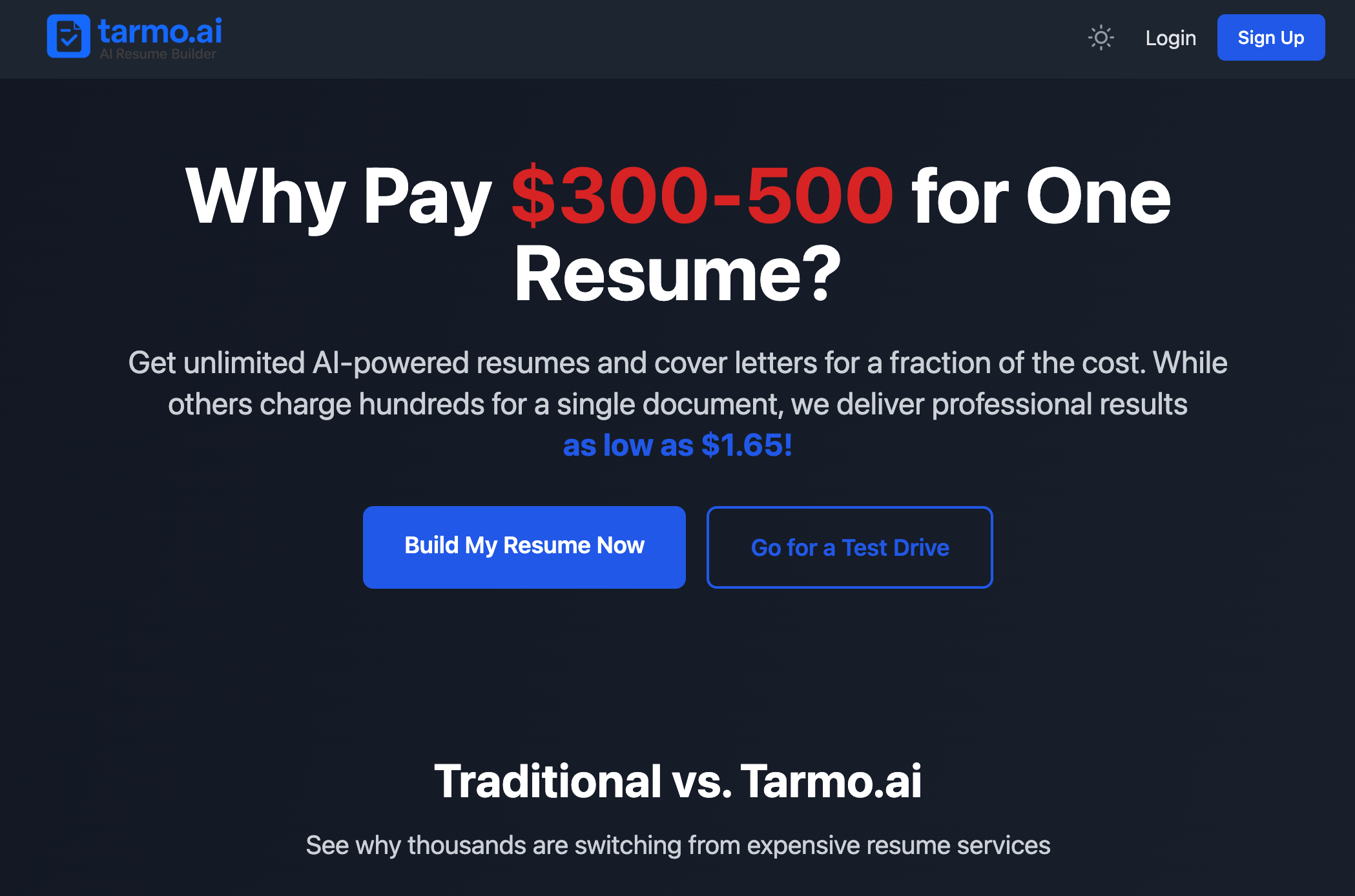 tarmo.ai screenshot 2