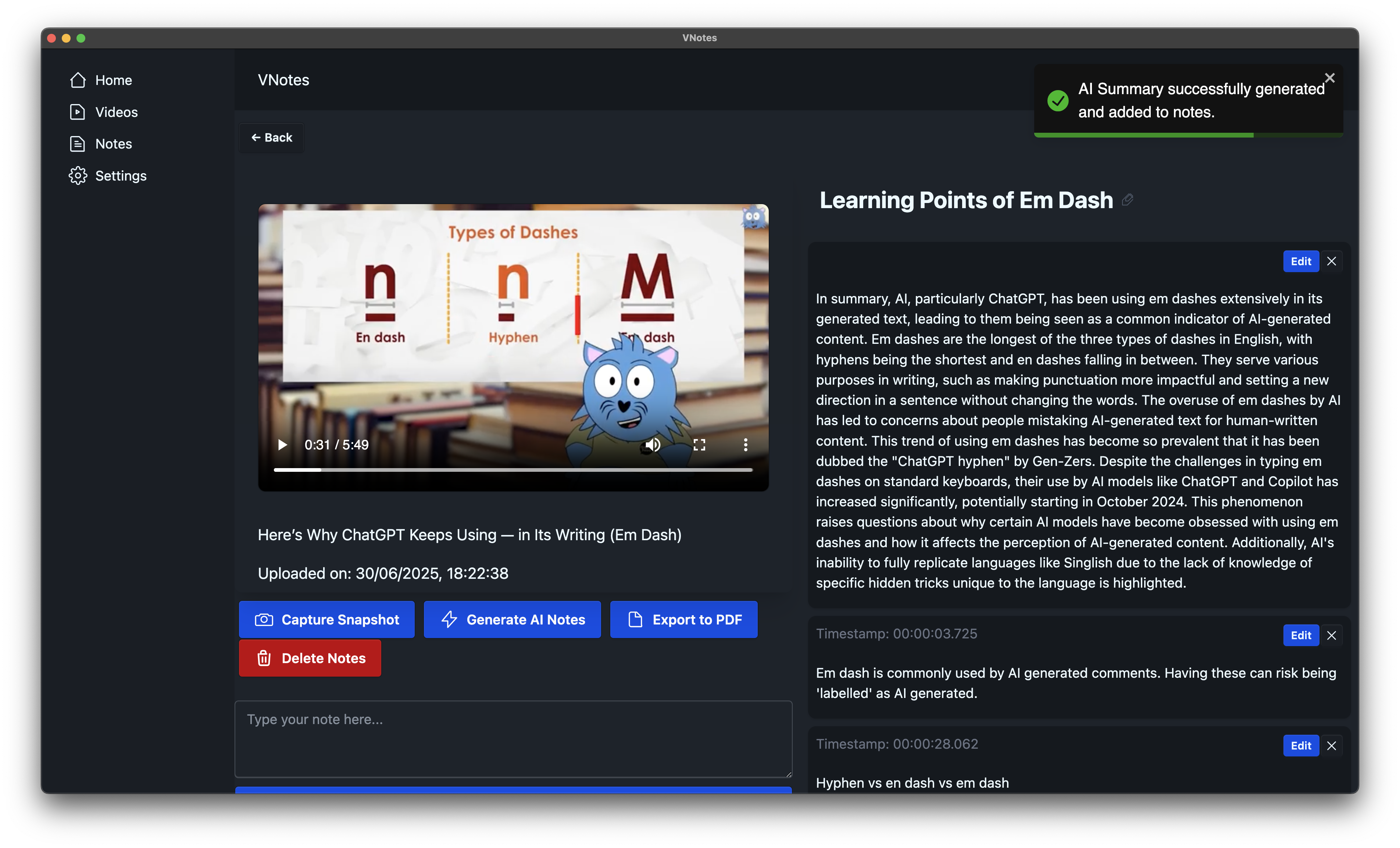 VNotes screenshot 3