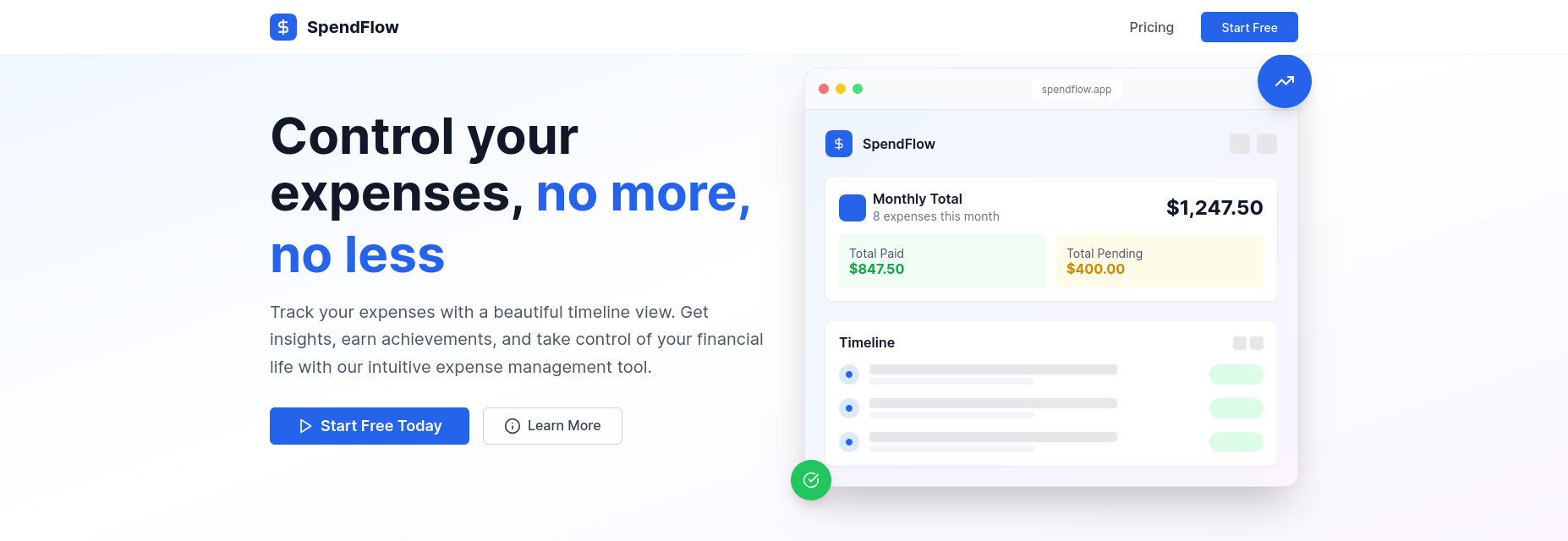 Spendflow screenshot 1
