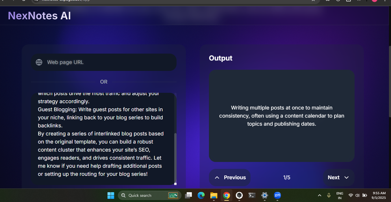 NexNotes AI screenshot 3