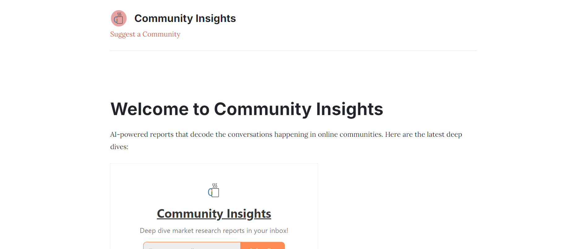 Community Insights screenshot 1