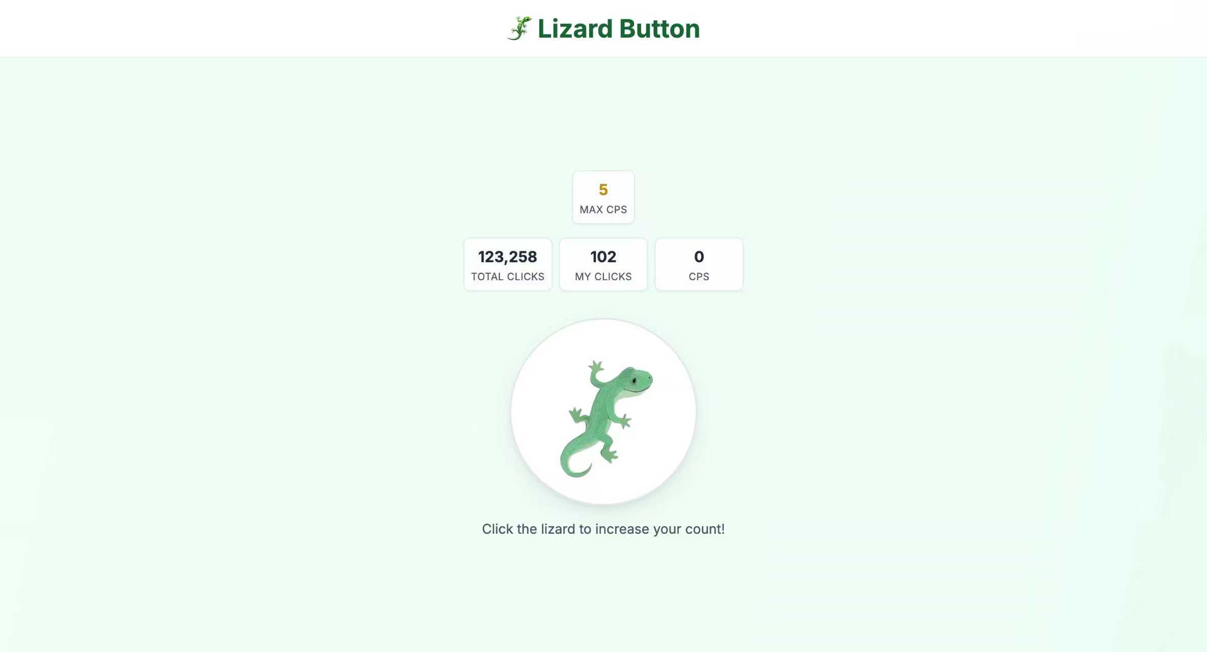 🦎 Lizard Button screenshot 1