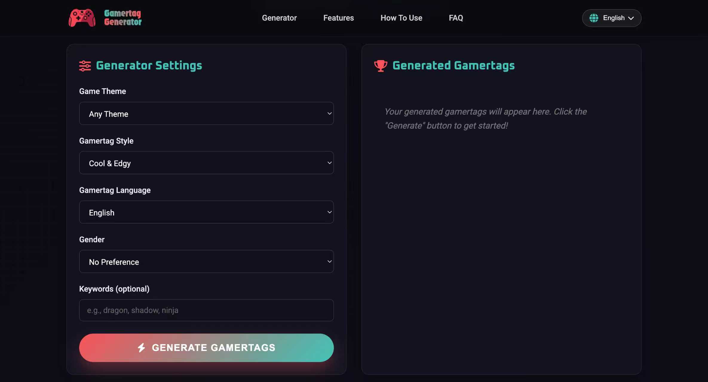 Gamertag Generator screenshot 1