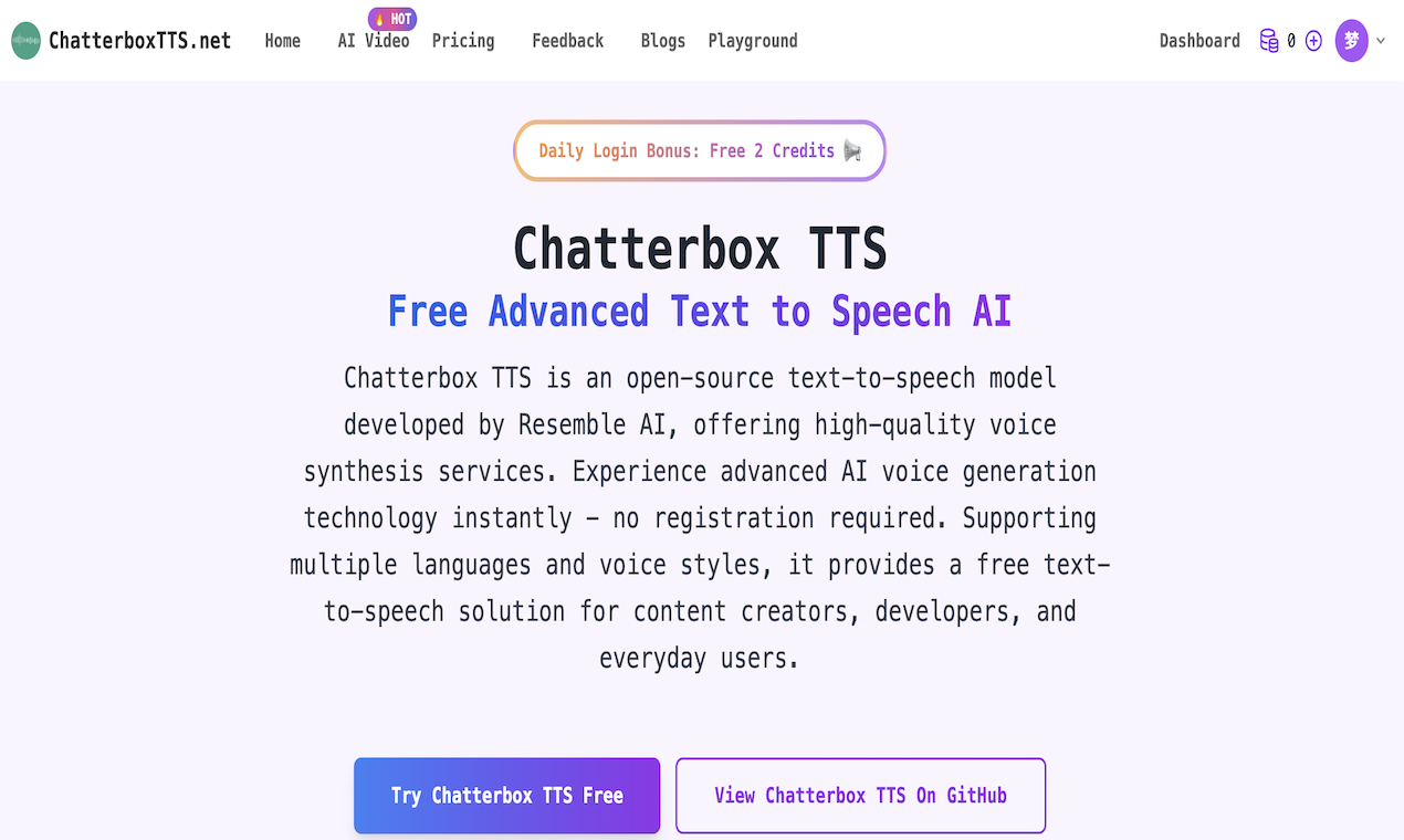 Chatterbox TTS screenshot 1
