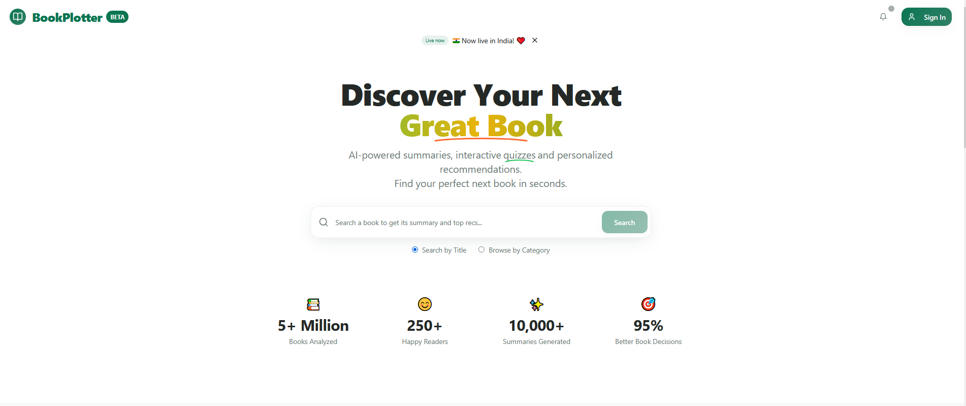 BookPlotter screenshot 1