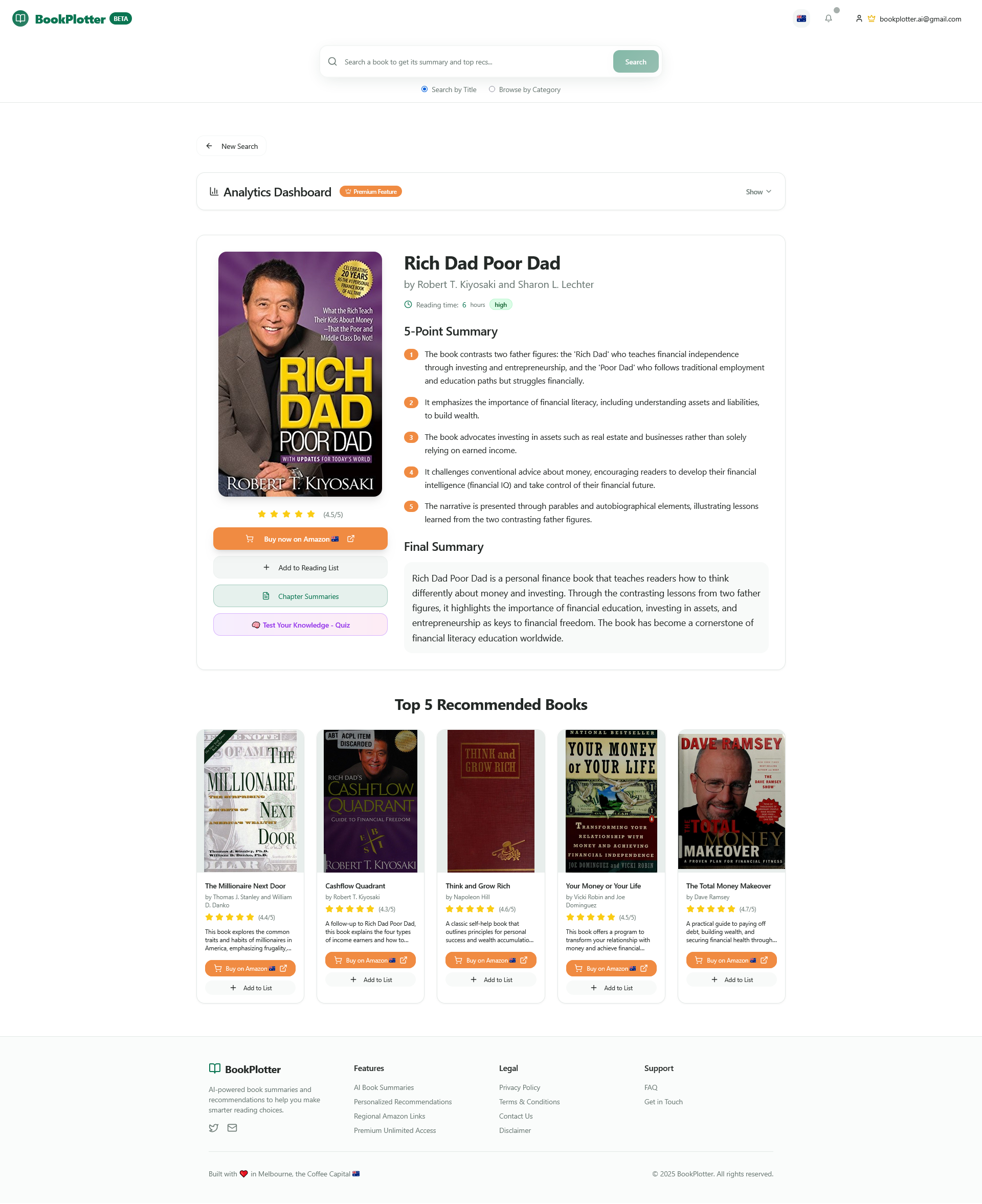 BookPlotter screenshot 2