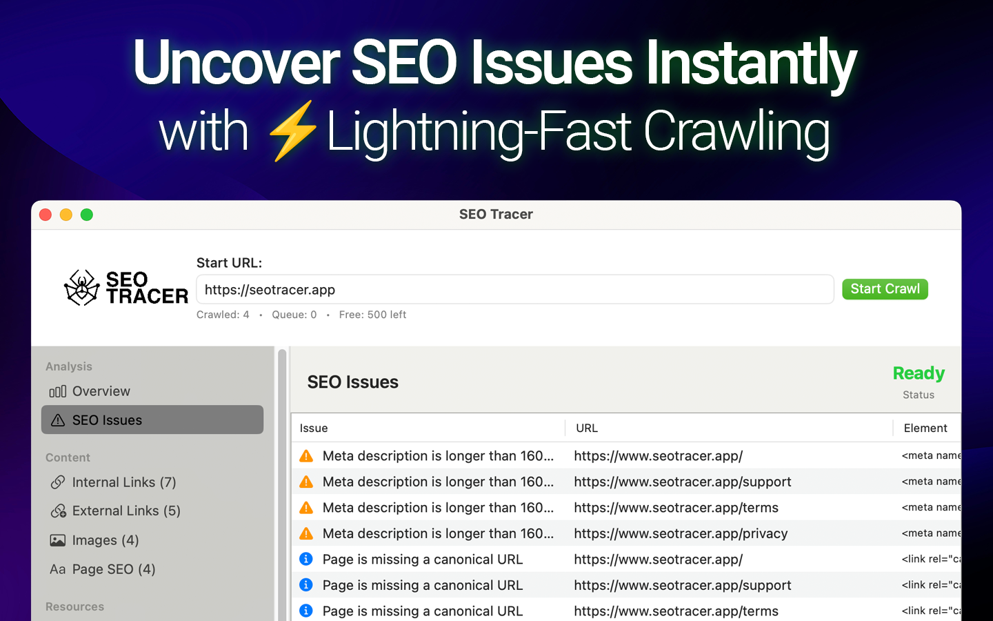 SEO Tracer screenshot 2