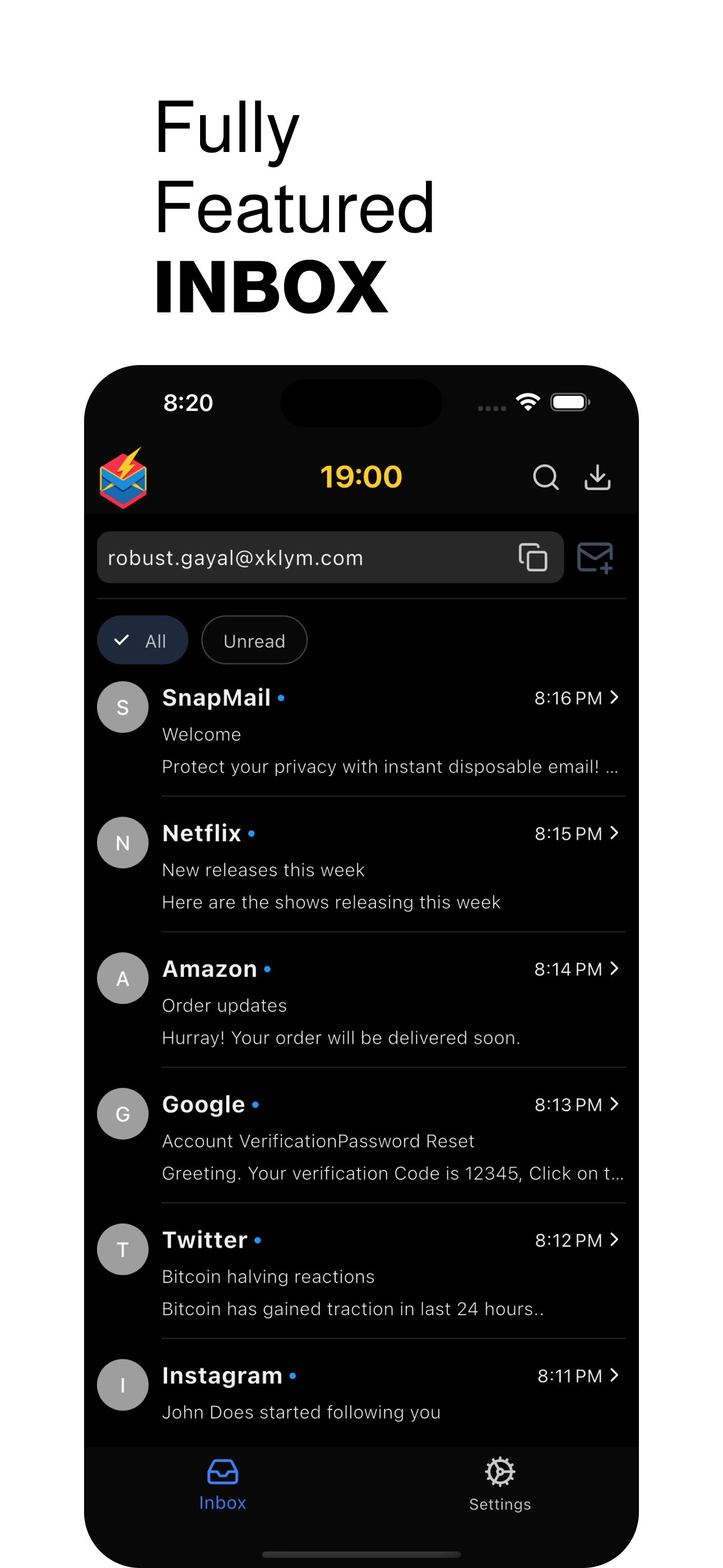 SnapMail screenshot 2