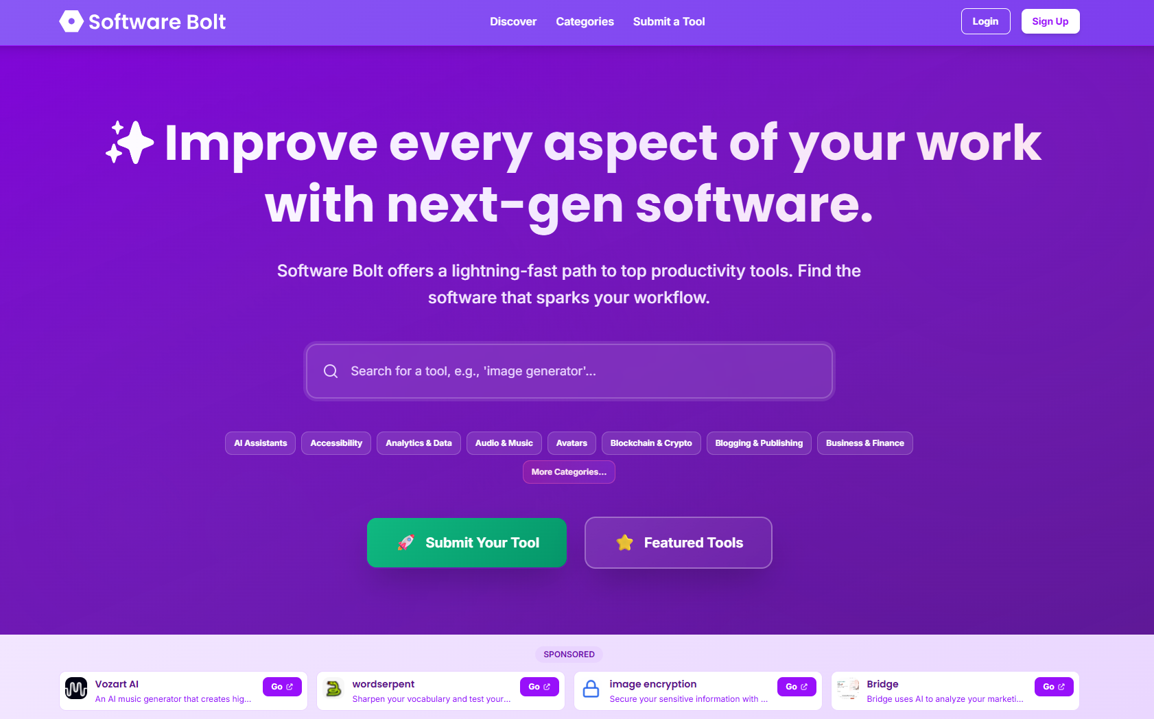 Software Bolt screenshot 1