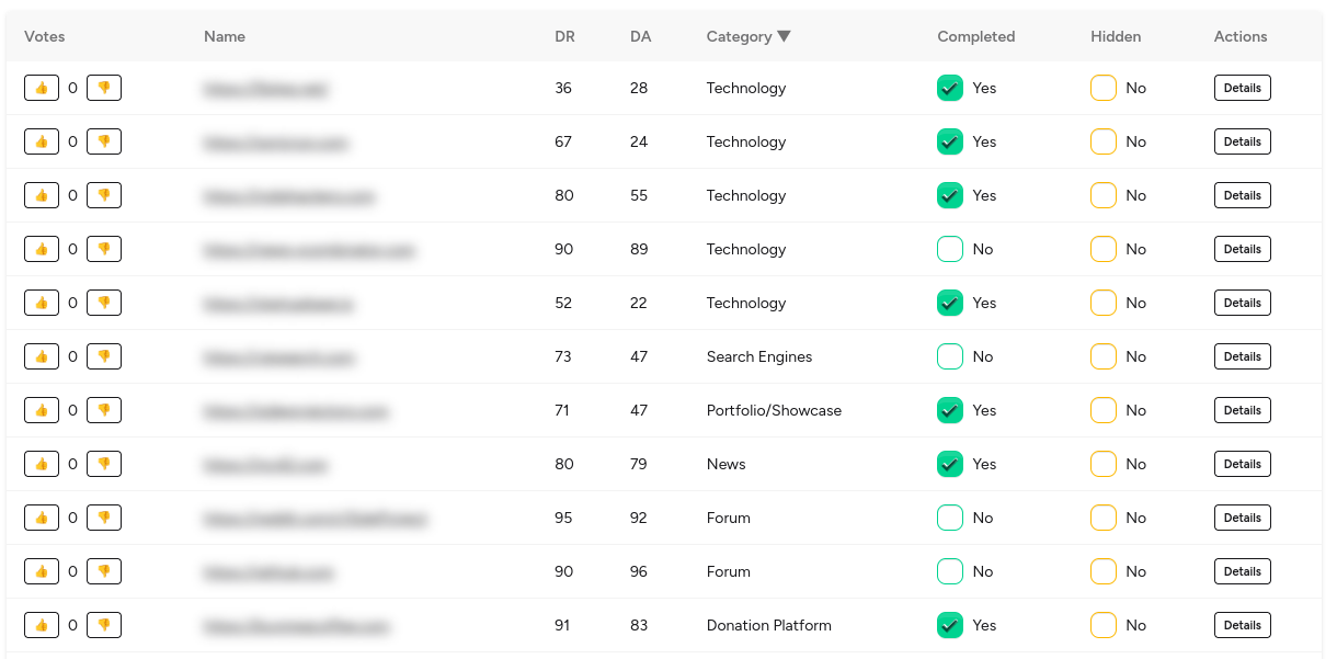 BacklinkBoard screenshot 1