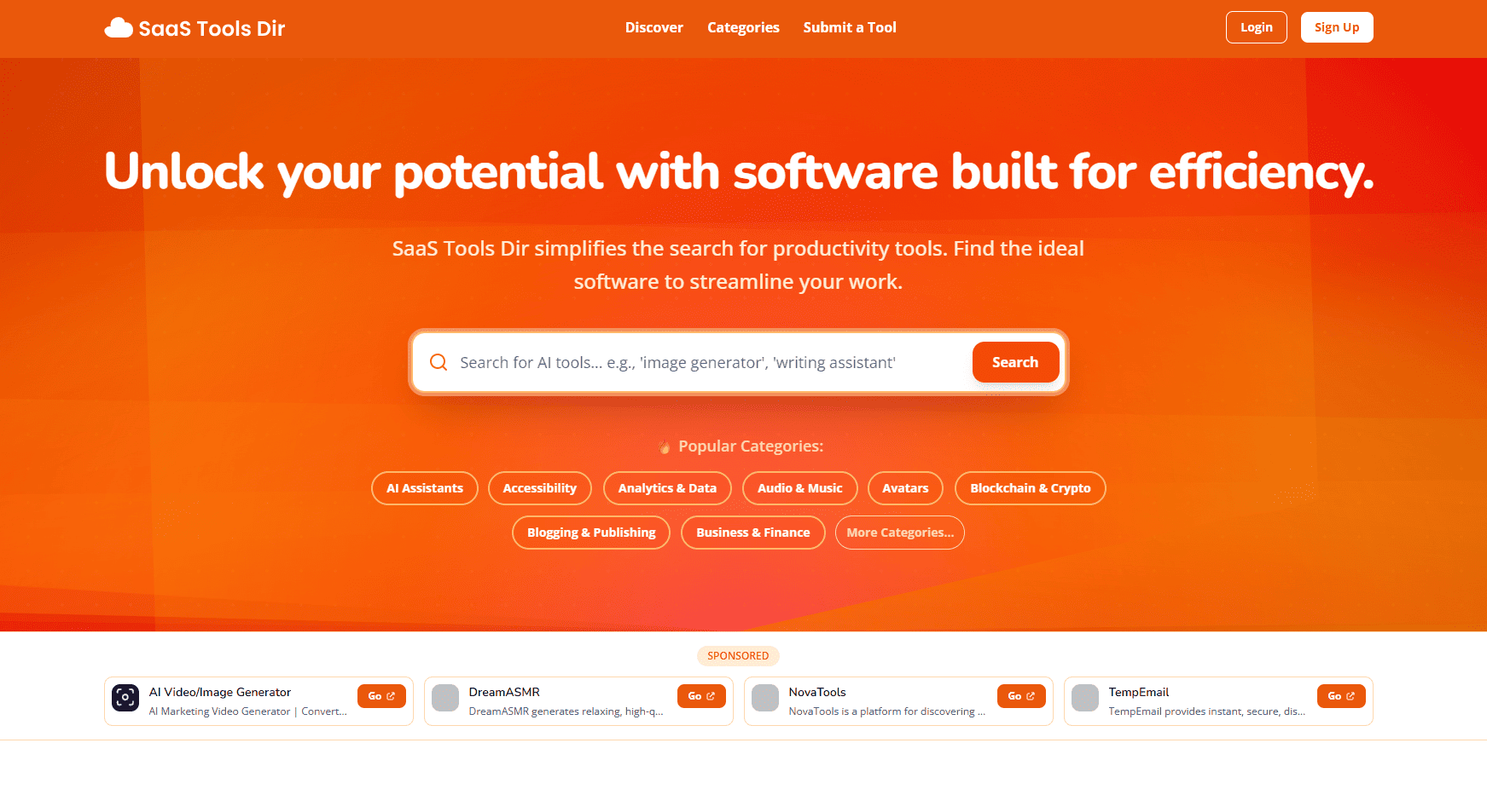 SaaS Tools Dir screenshot 1