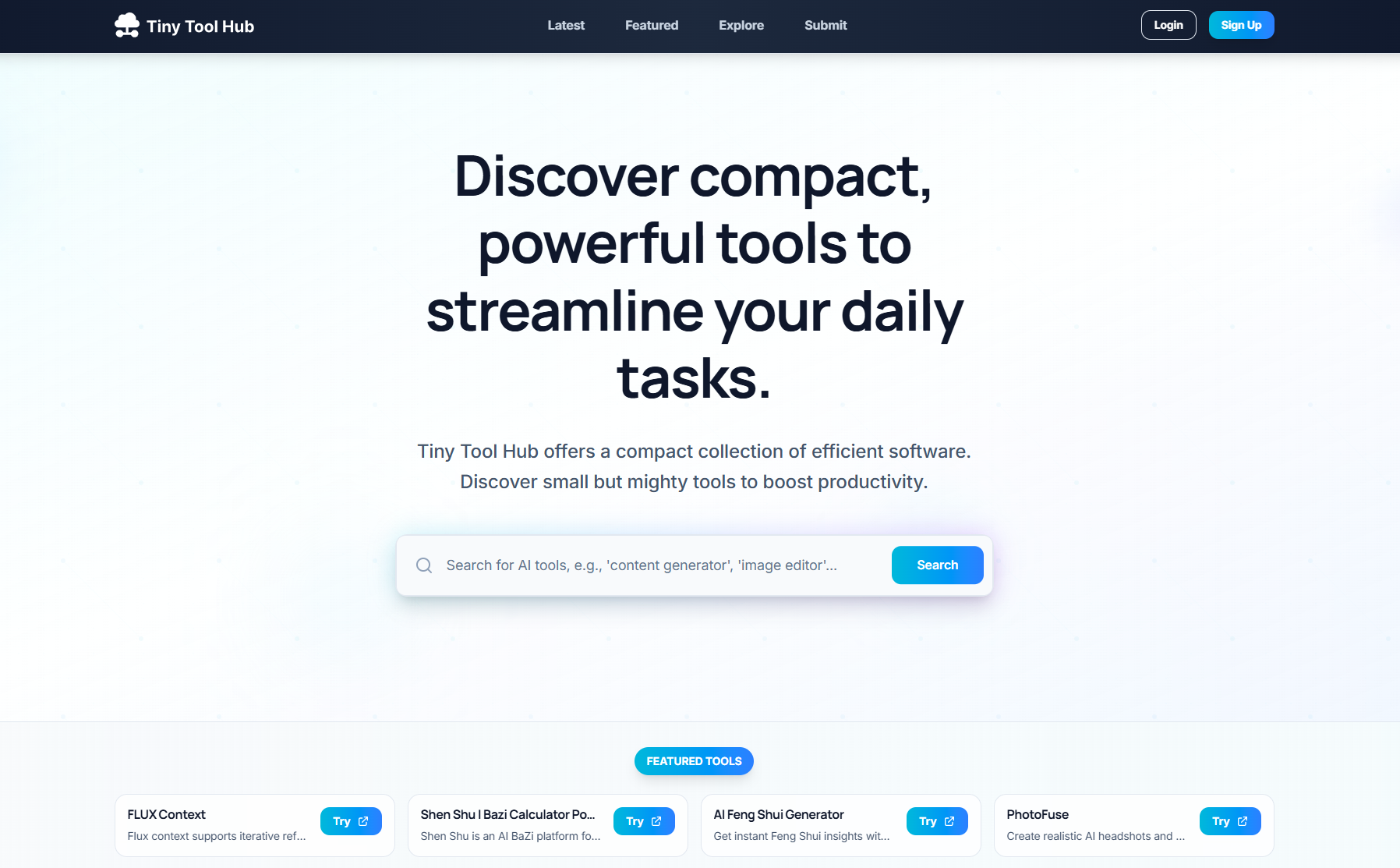 Tiny Tool Hub screenshot 1