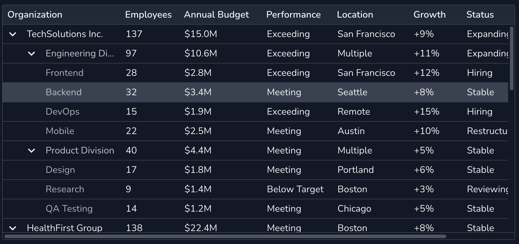 Simple Table screenshot 2