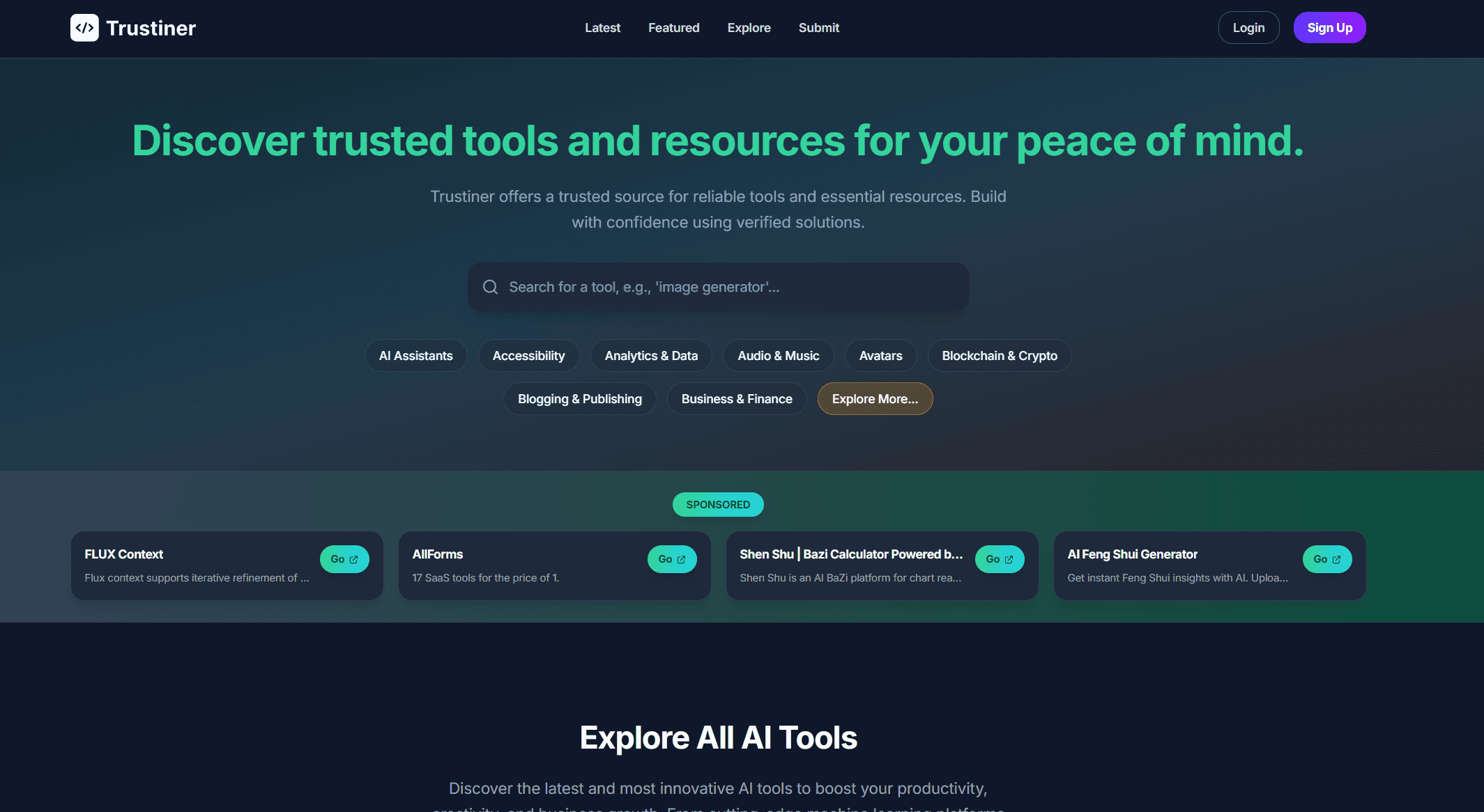 Trustiner screenshot 1