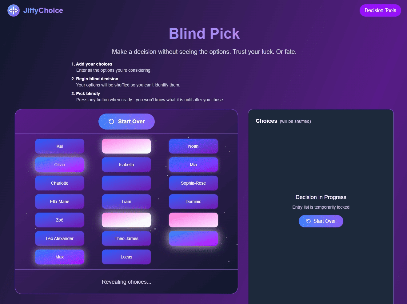 JiffyChoice screenshot 1