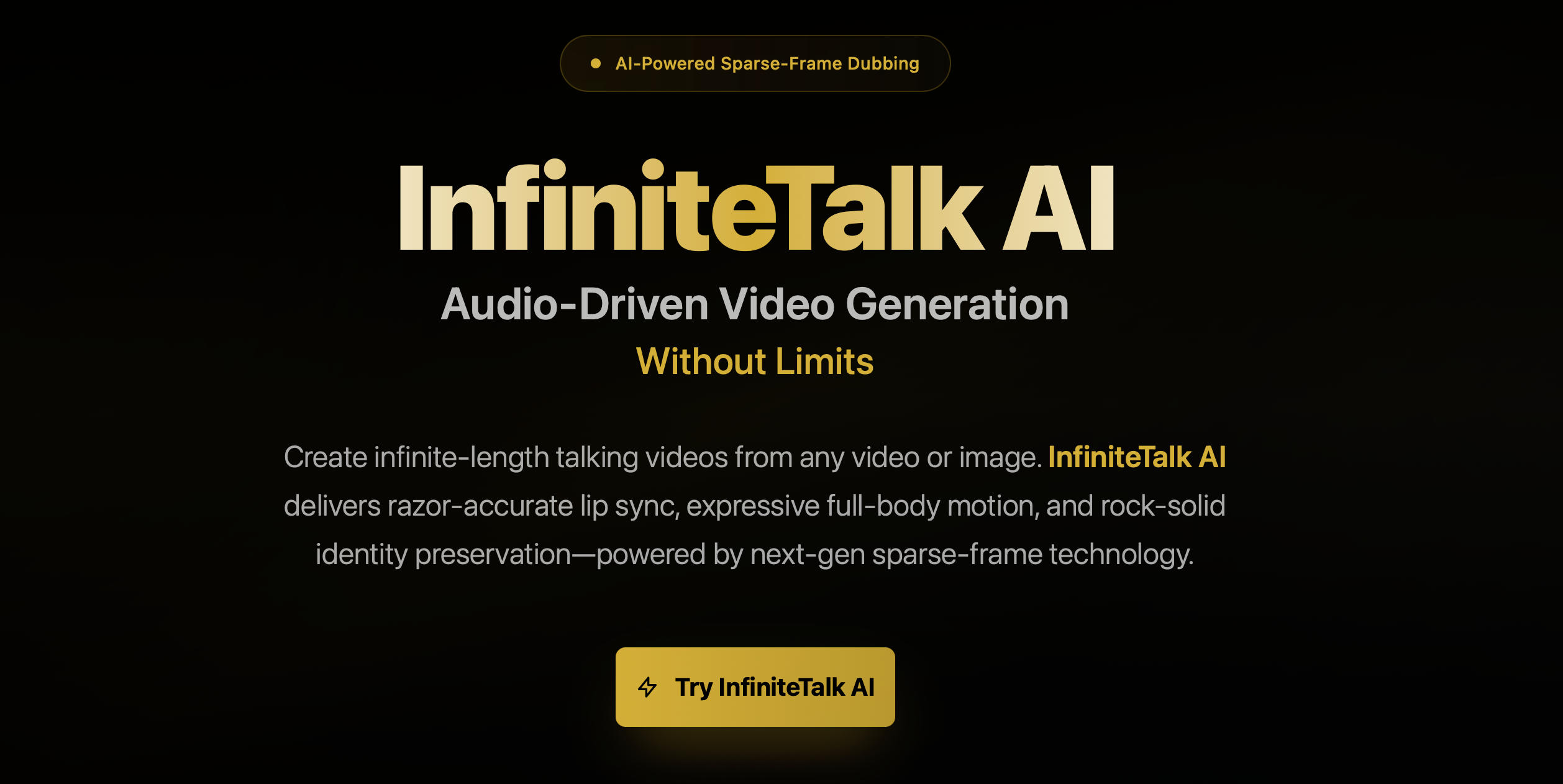 InfiniteTalk AI screenshot 2