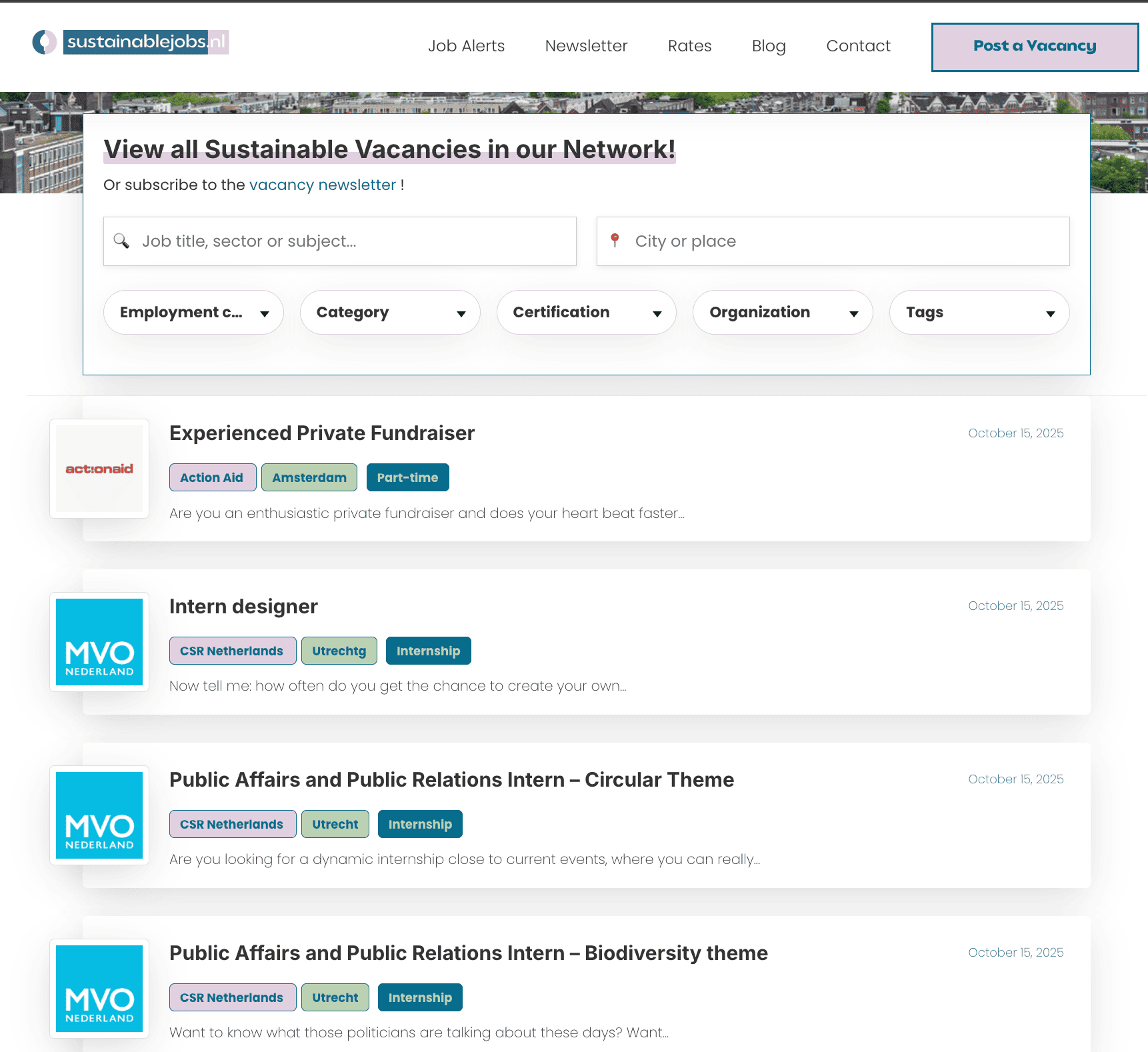 Sustainablejobs screenshot 1