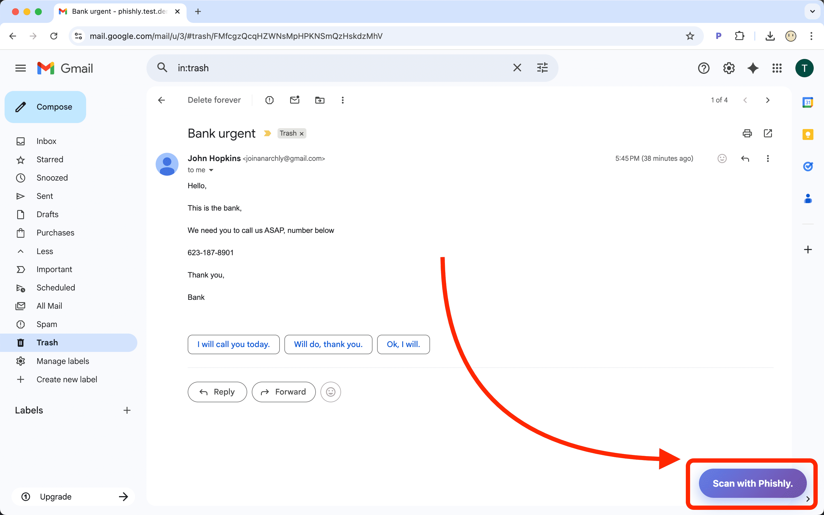 Phishly screenshot 1