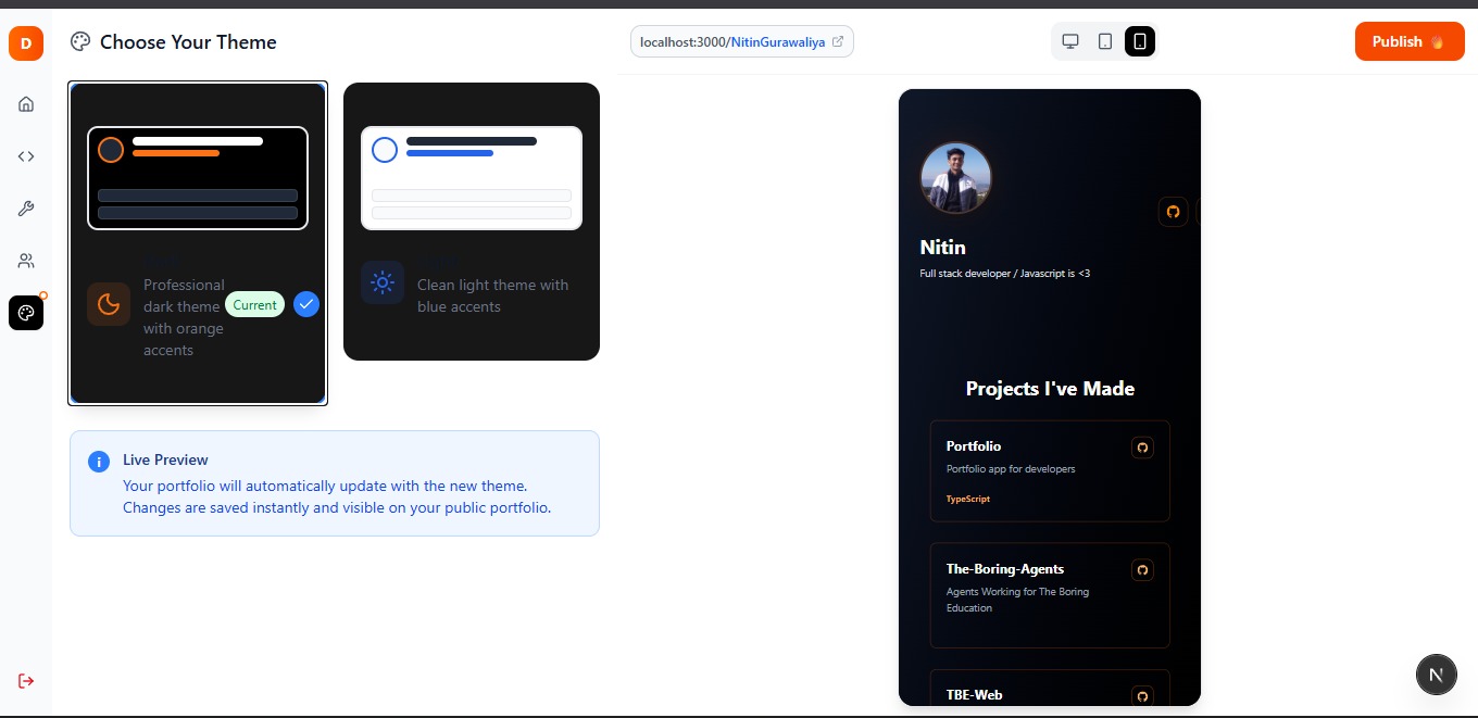 Devfolio screenshot 2