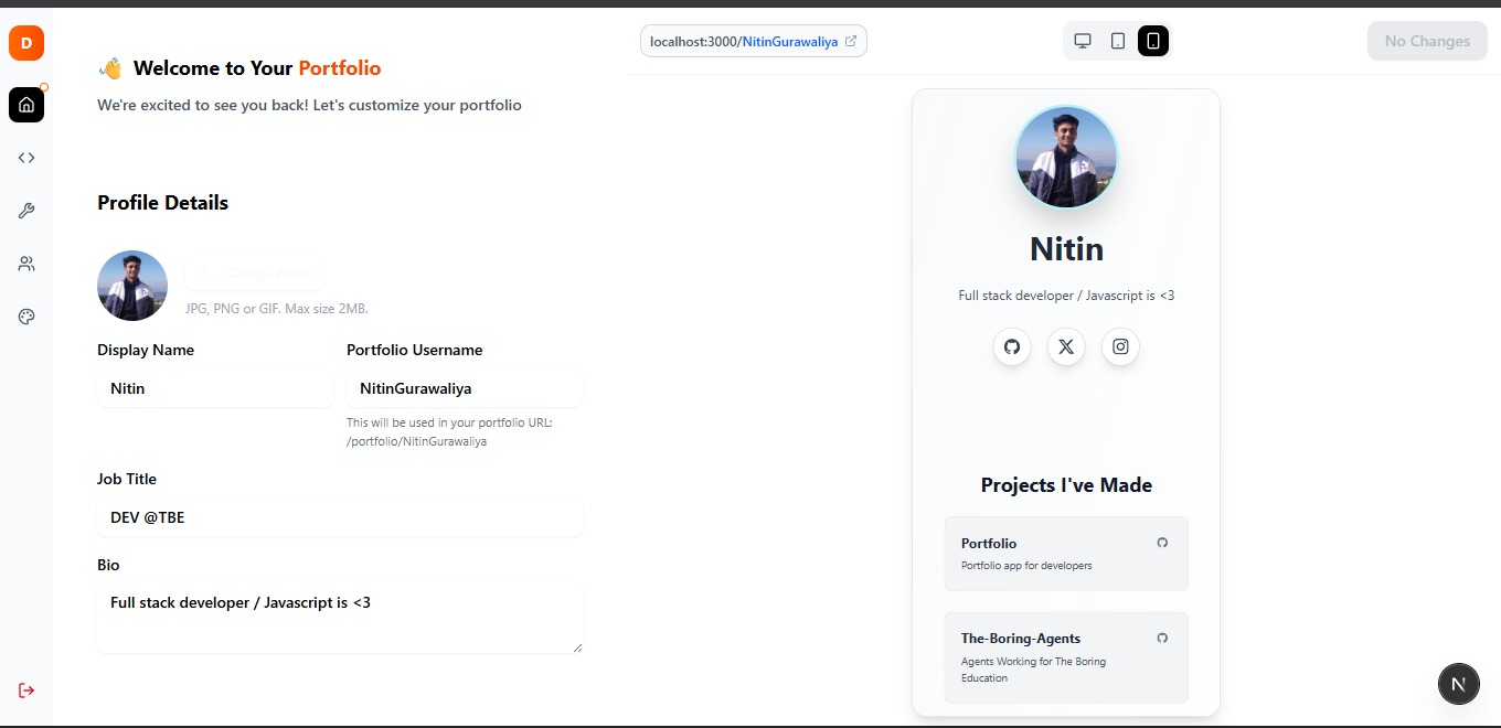 Devfolio screenshot 3