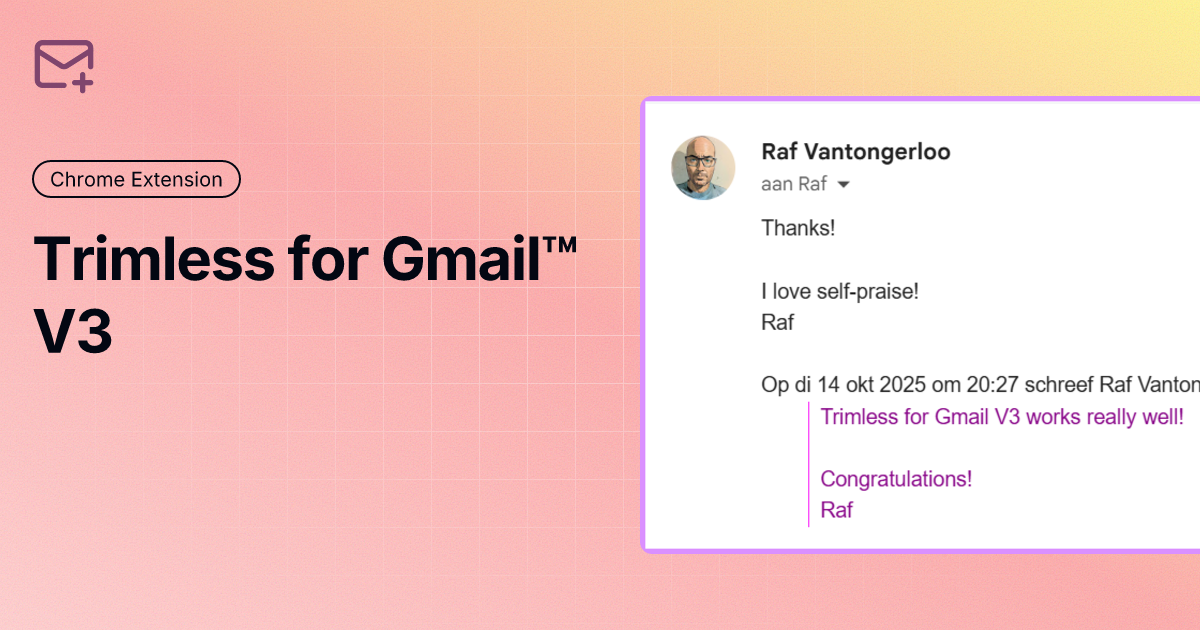 Trimless for Gmail V3 screenshot 2
